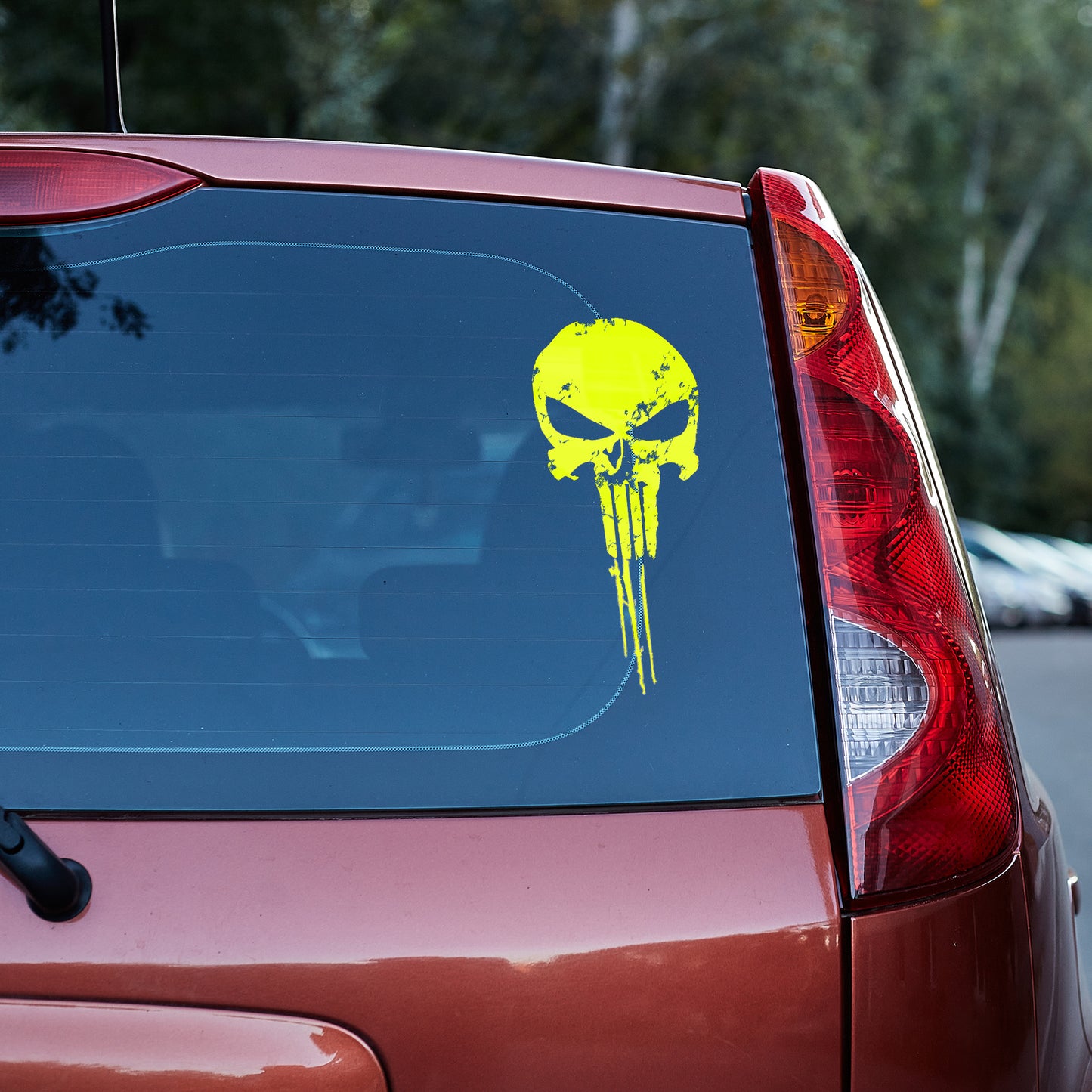 Distressed Punisher vinyl decal All Car Window Decal distressed FB Gift For Her Him laptop decal liberty skull skull sticker truck decals truck decals country truck decals for men van decals