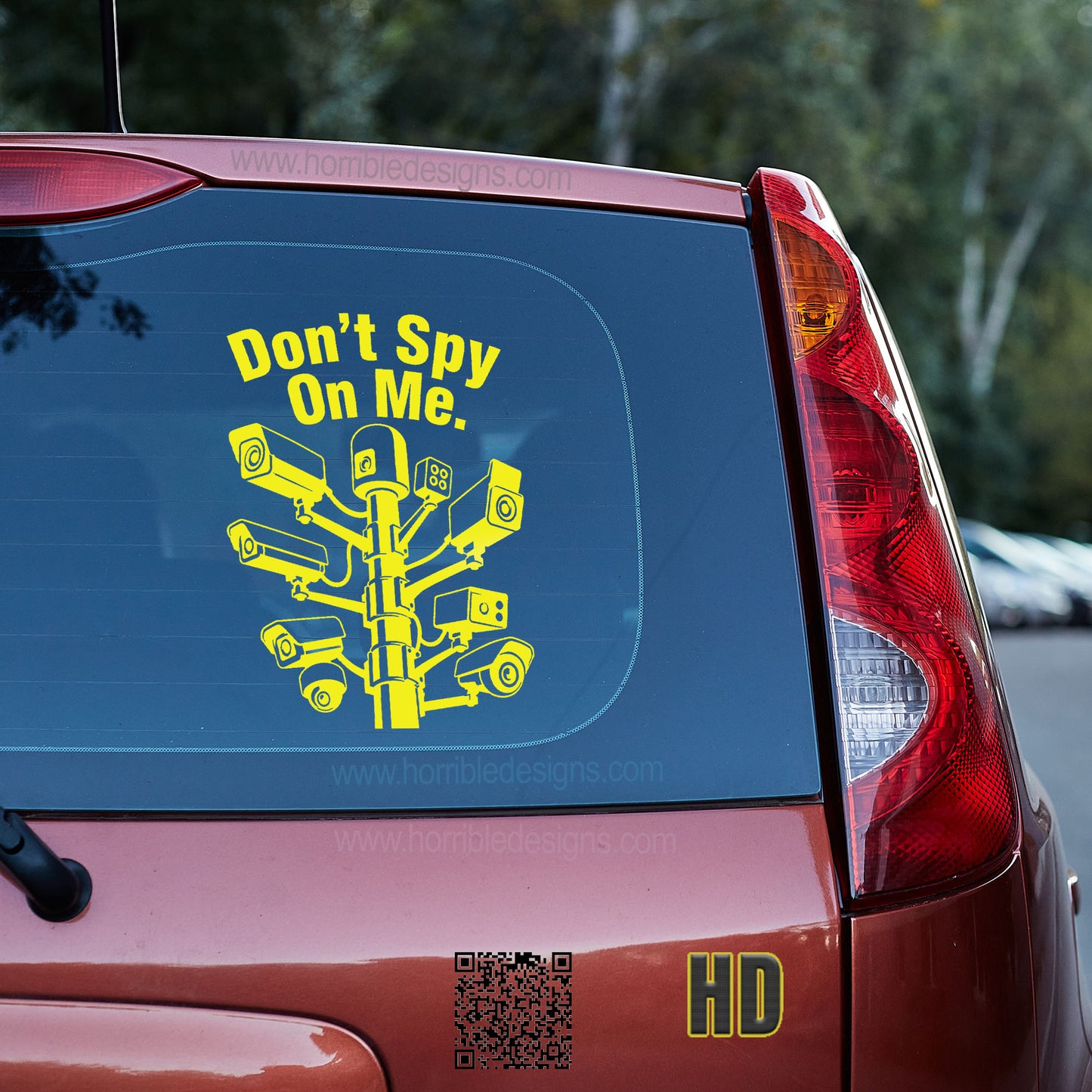 Don't Spy On Me Vinyl decal 4th amendment De Flock decal stickers Decals for cars Decals for Trucks DeFlock Flock GETTR minivan sticker SUV decals truck decals window decal car Window decals window decor