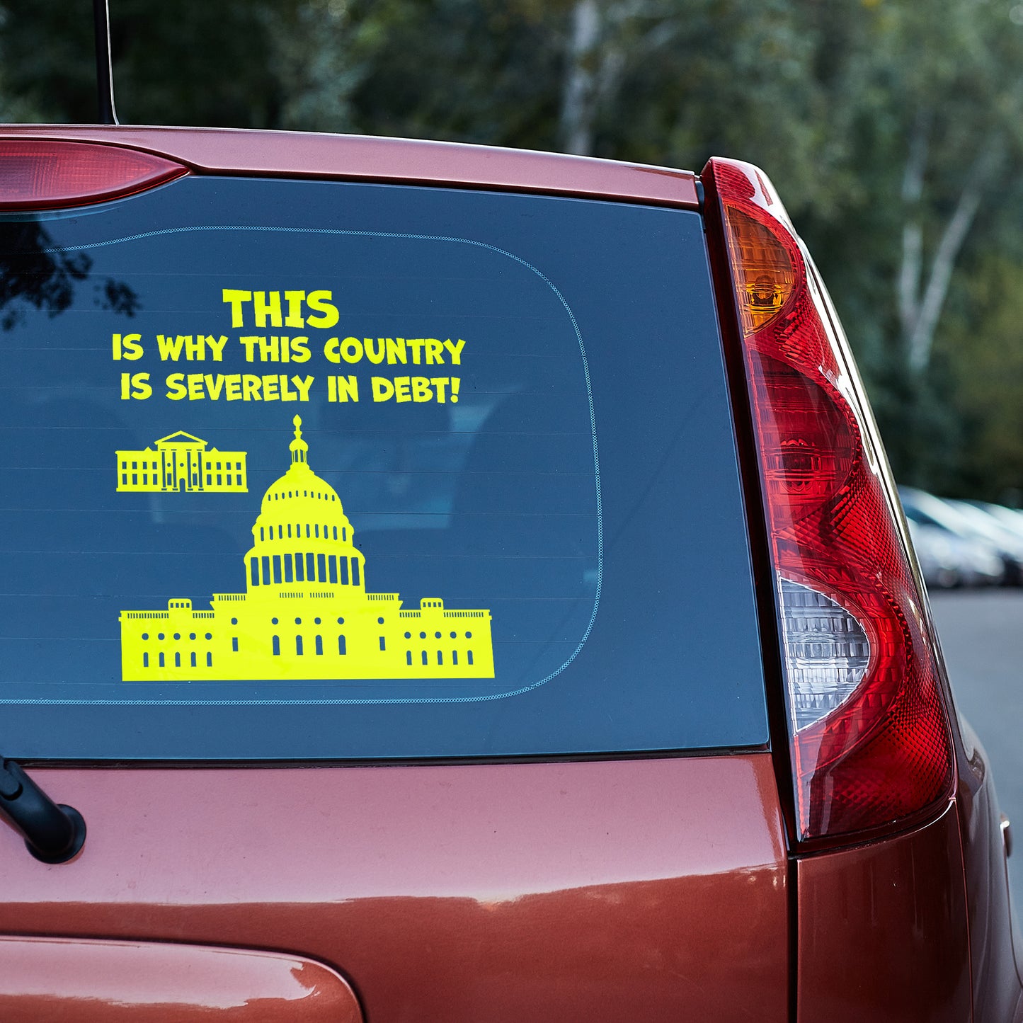 This is why this country is severely in debt Vinyl decal All decal stickers Decals for cars Decals for Trucks decals for tumblers FB minivan sticker SUV decals truck decals window decal car Window decals window decor