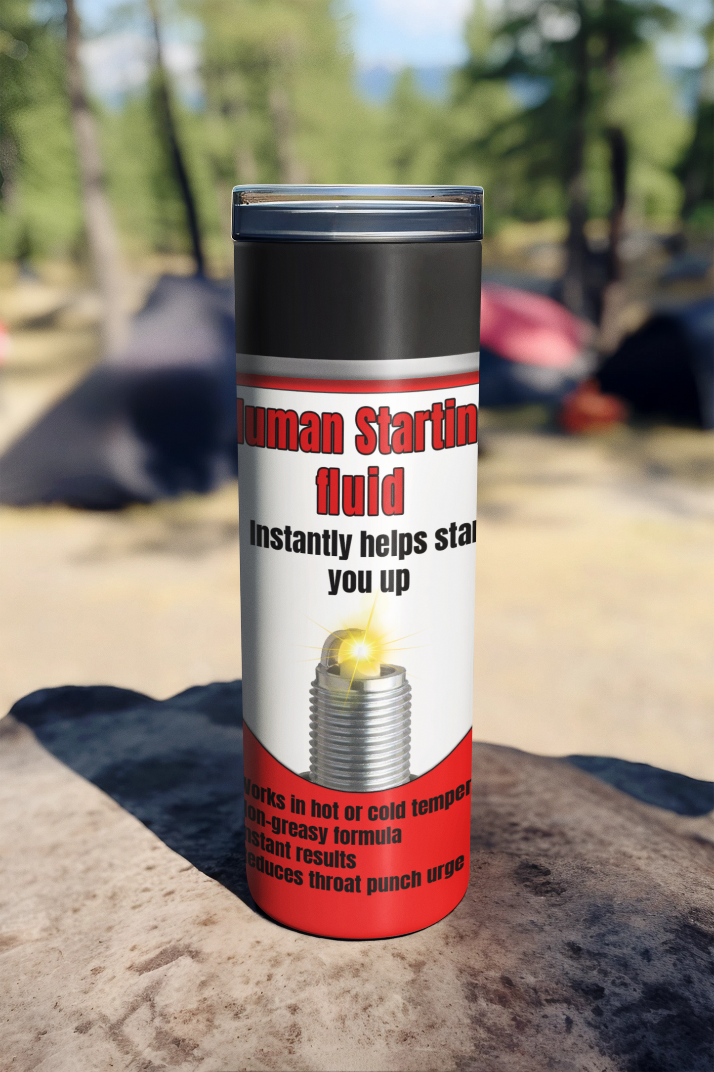 Human starting fluid 20 ounce stainless steel tumbler All coworker gift FB funny Funny Gifts funny mothers day gift for her Gift For Her Him mothers day gift stocking stuffer