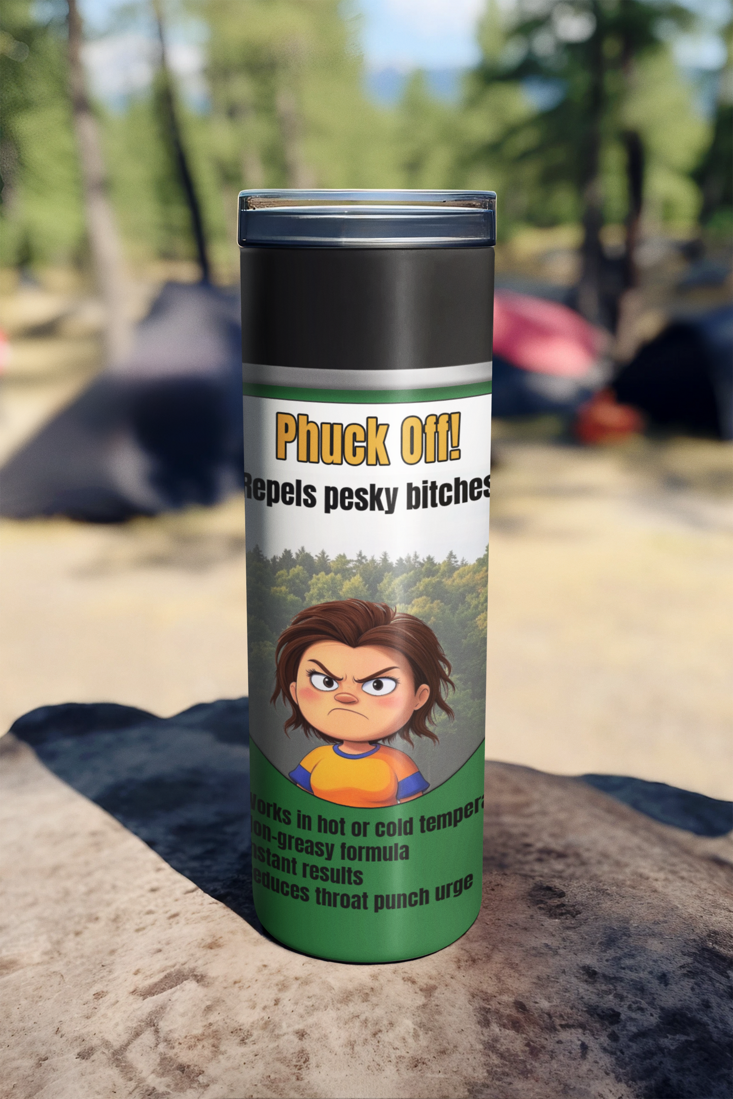 Phuck Off 20 ounce stainless steel double-wall vacuum insulation tumbler repels pesky bitches All bug spray coworker gift FB fuck off funny Funny Gifts funny mothers day gift for her Gift For Her Him mothers day gift Off spray stocking stuffer