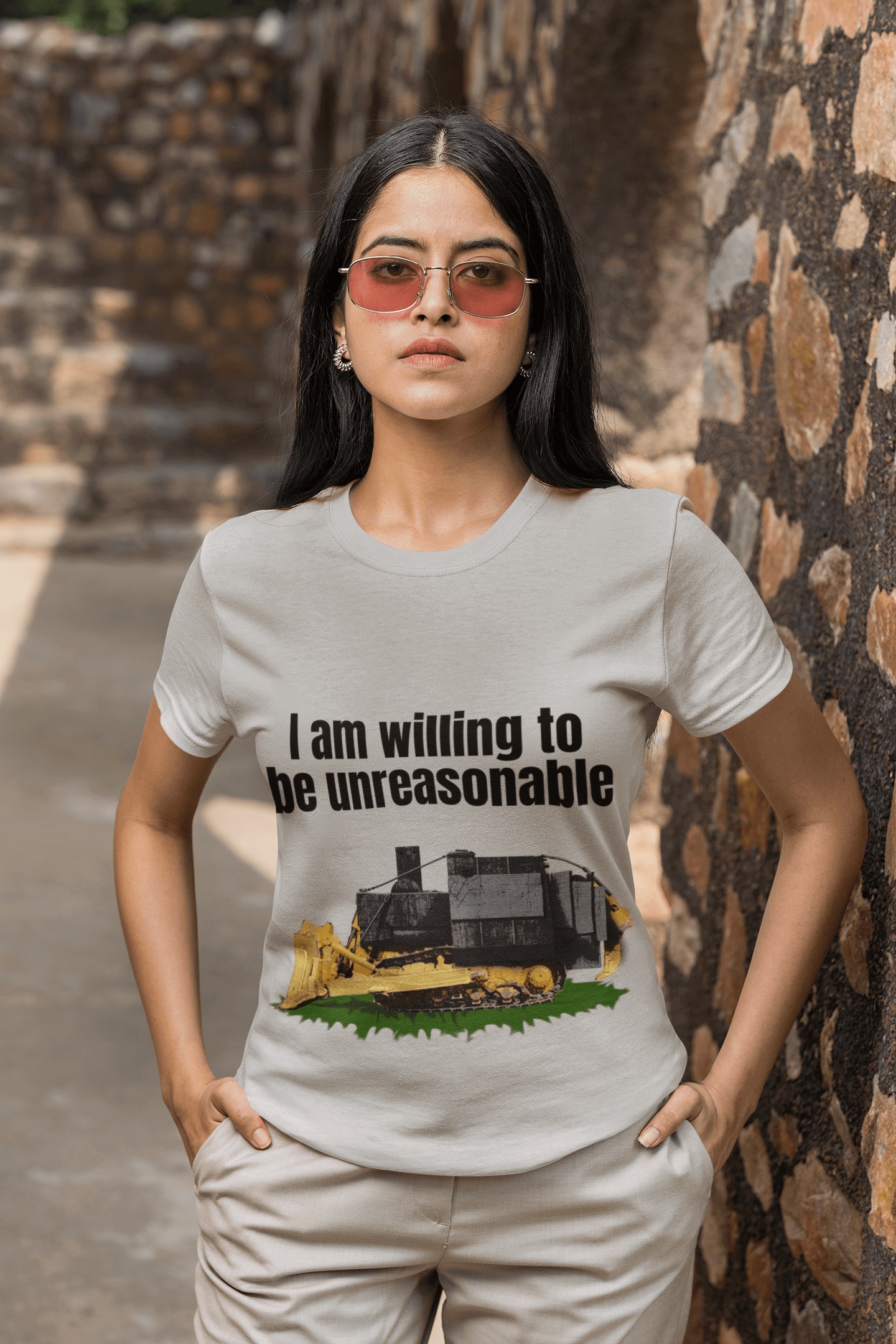 I am willing to be unreasonable - Short-Sleeve Unisex T-Shirt 1776 2A 2nd amendment 2nd amendmnet 4th of july adult agorism dont tread on me freedom freedumb kill dozer killdozer liberal tears libertarian liberty liberty snake