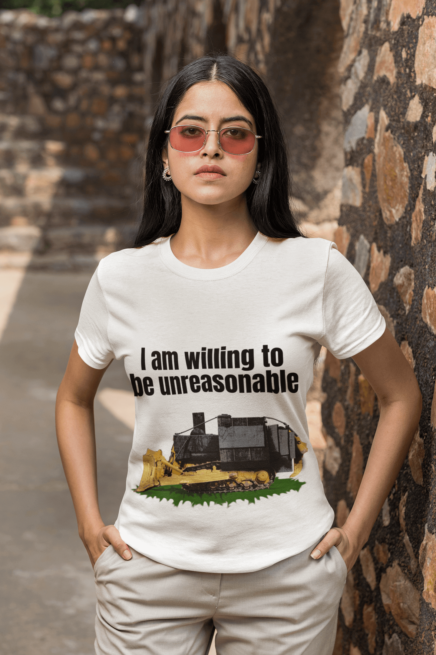 I am willing to be unreasonable - Short-Sleeve Unisex T-Shirt 1776 2A 2nd amendment 2nd amendmnet 4th of july adult agorism dont tread on me freedom freedumb kill dozer killdozer liberal tears libertarian liberty liberty snake