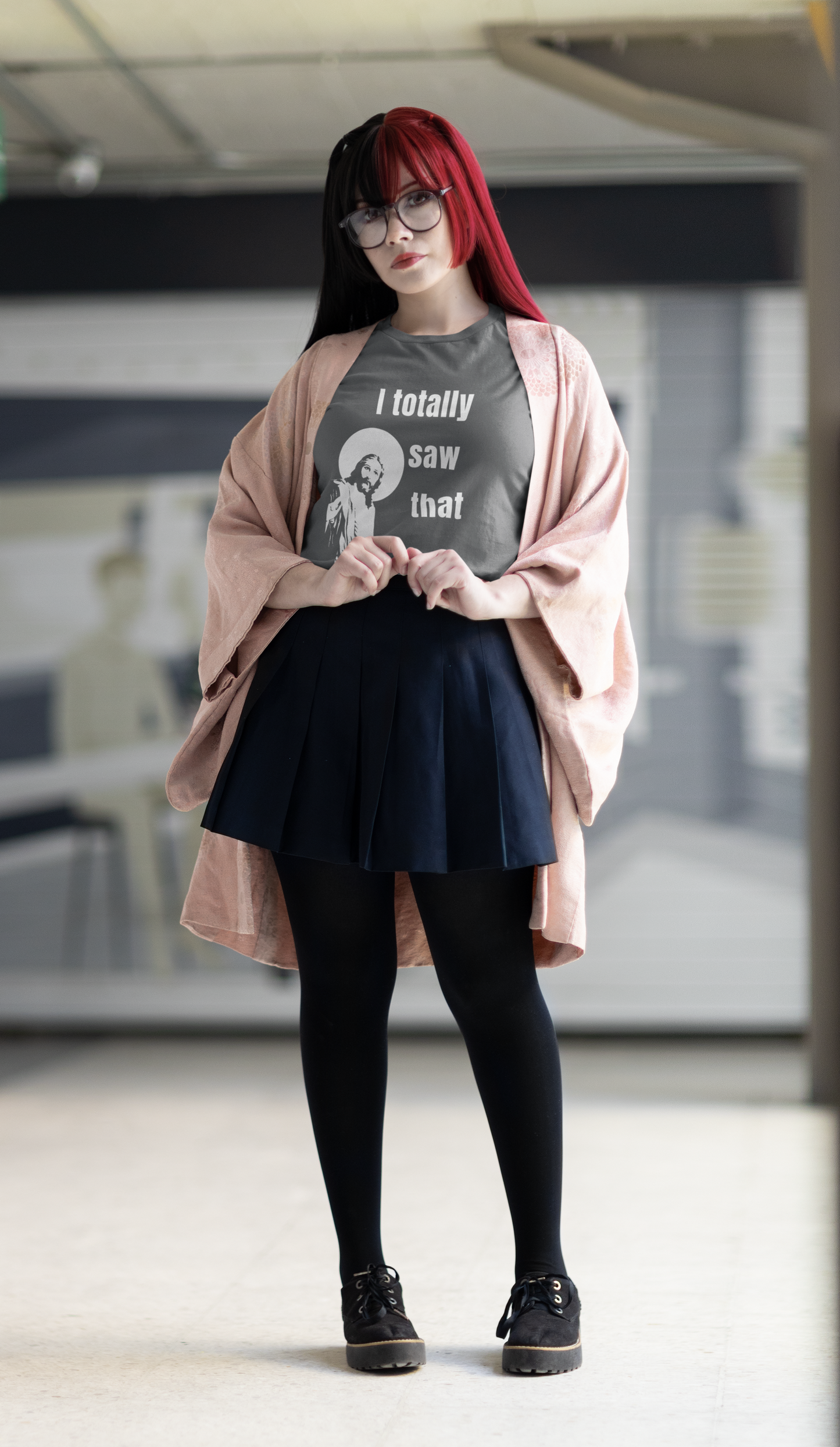 I totally saw that - Unisex T-Shirt All Christian christmas Christmas gift dads day gift FB gift for dad gift for grandpa gift for her gift for him gift for mom gift for sister gift for wife god i saw that i totally saw that jesus jesus meme moms gift smoking Unique gift