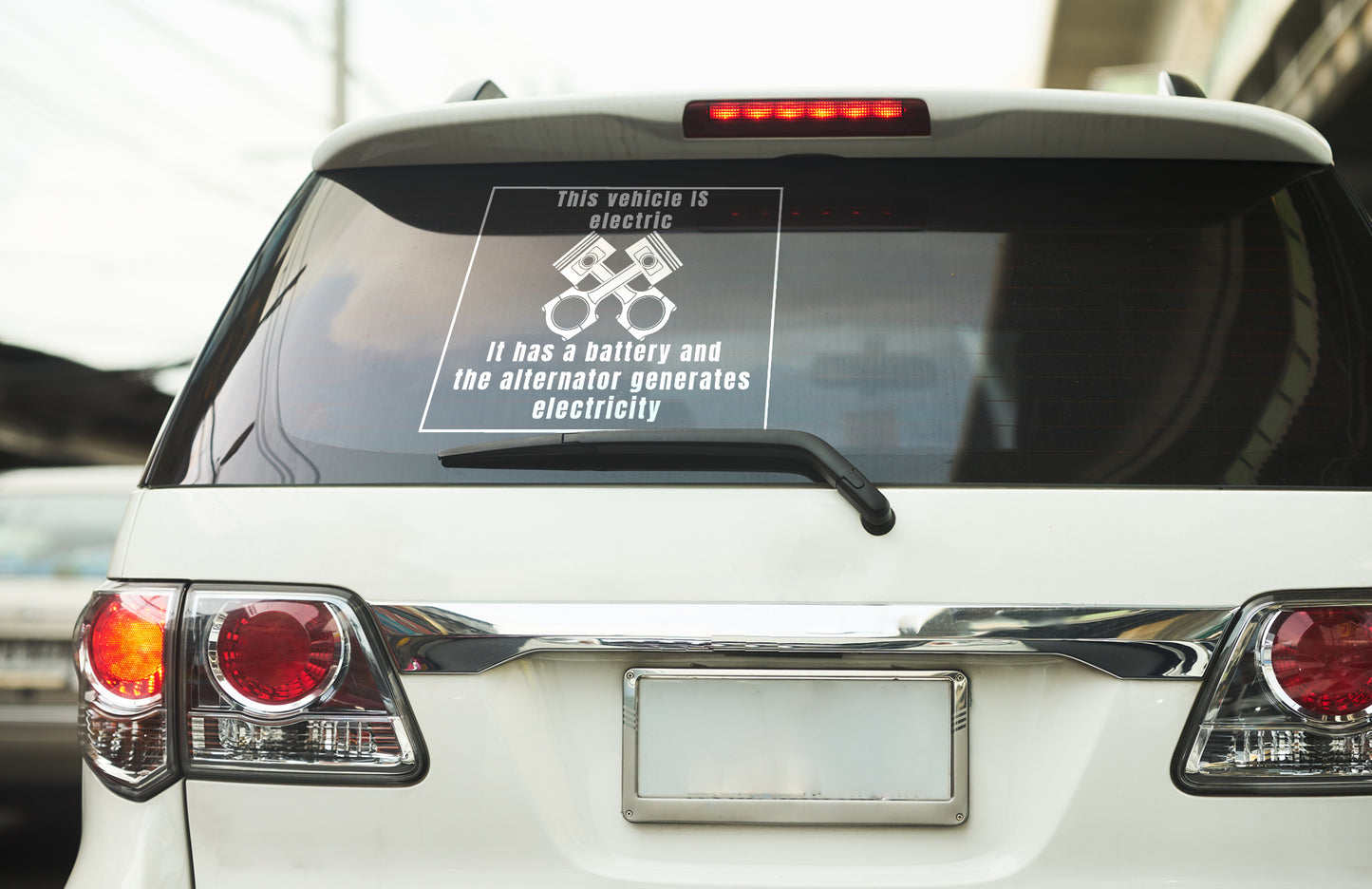 This vehicle IS electric vinyl decal All boss gift car decor dads day gift FB gift for dad gift for grandpa gift for her gift for him gift for husband gift for mom gift for sister gift for wife moms gift Unique gift Vinyl Vinyl decals vinyl sticker Vinyl stickers window decal window sticker