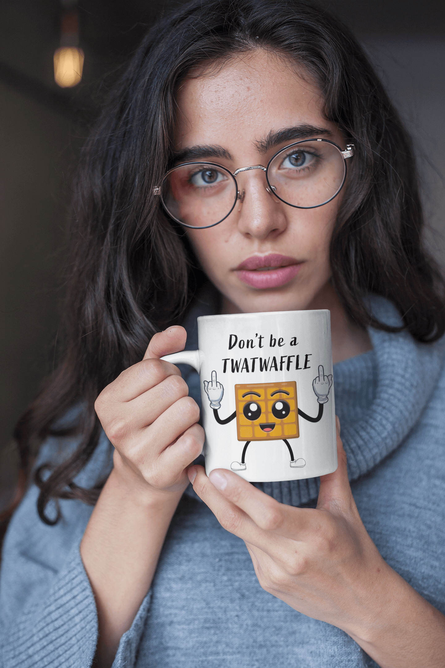 Don't be a twatwaffle - White glossy mug - Funny, office decor, Twat Waffle, handmade gift, gift idea, mothers day, fathers day,Twat