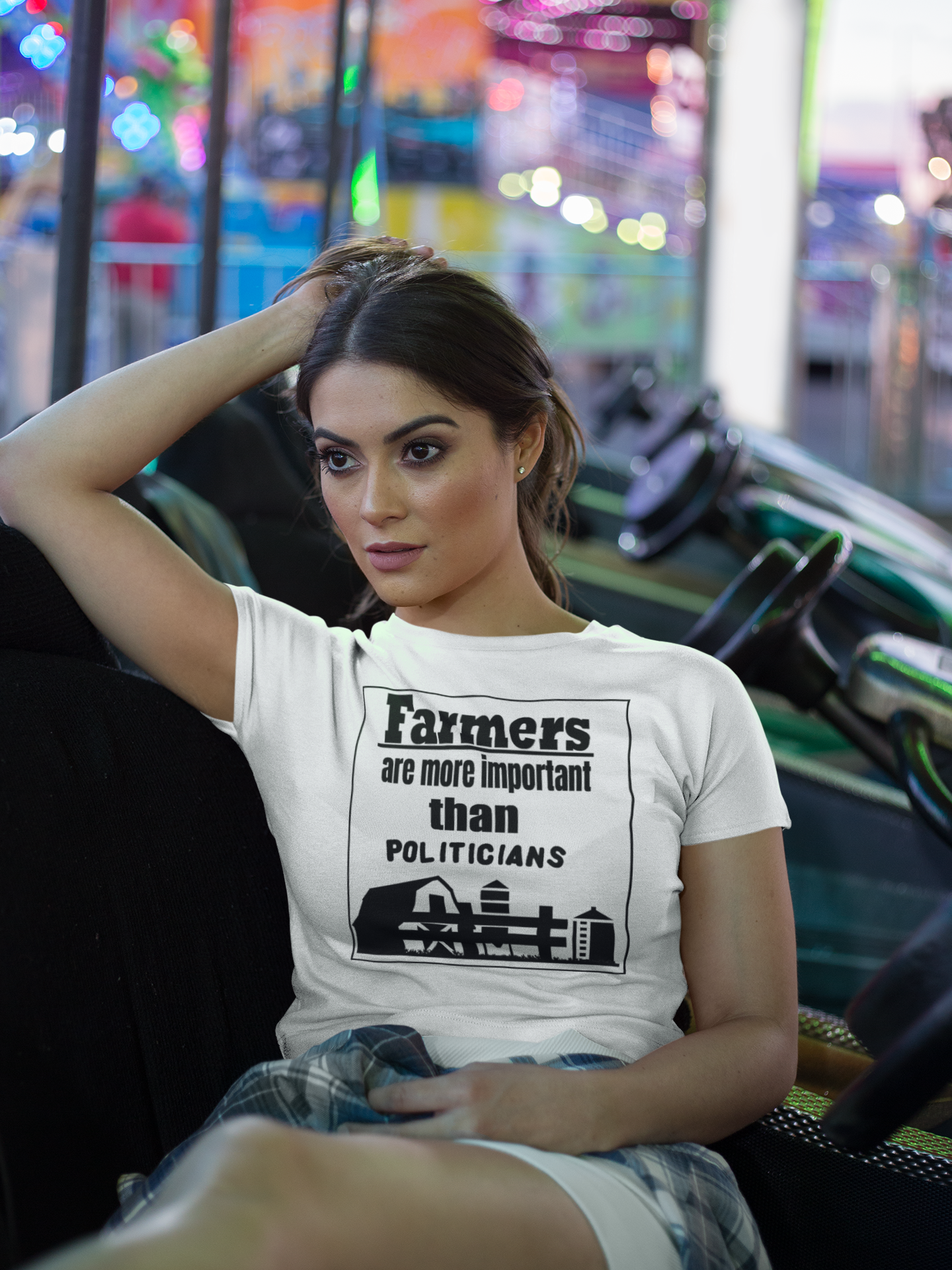 Farmers are more important than politicians unixex tshirt All dads day gift FB gift for boyfriend gift for dad gift for grandpa gift for her gift for him gift for husband gift for mom gift for sister gift for wife gift idea moms gift mothers day gift school gift teacher gift Unique gift