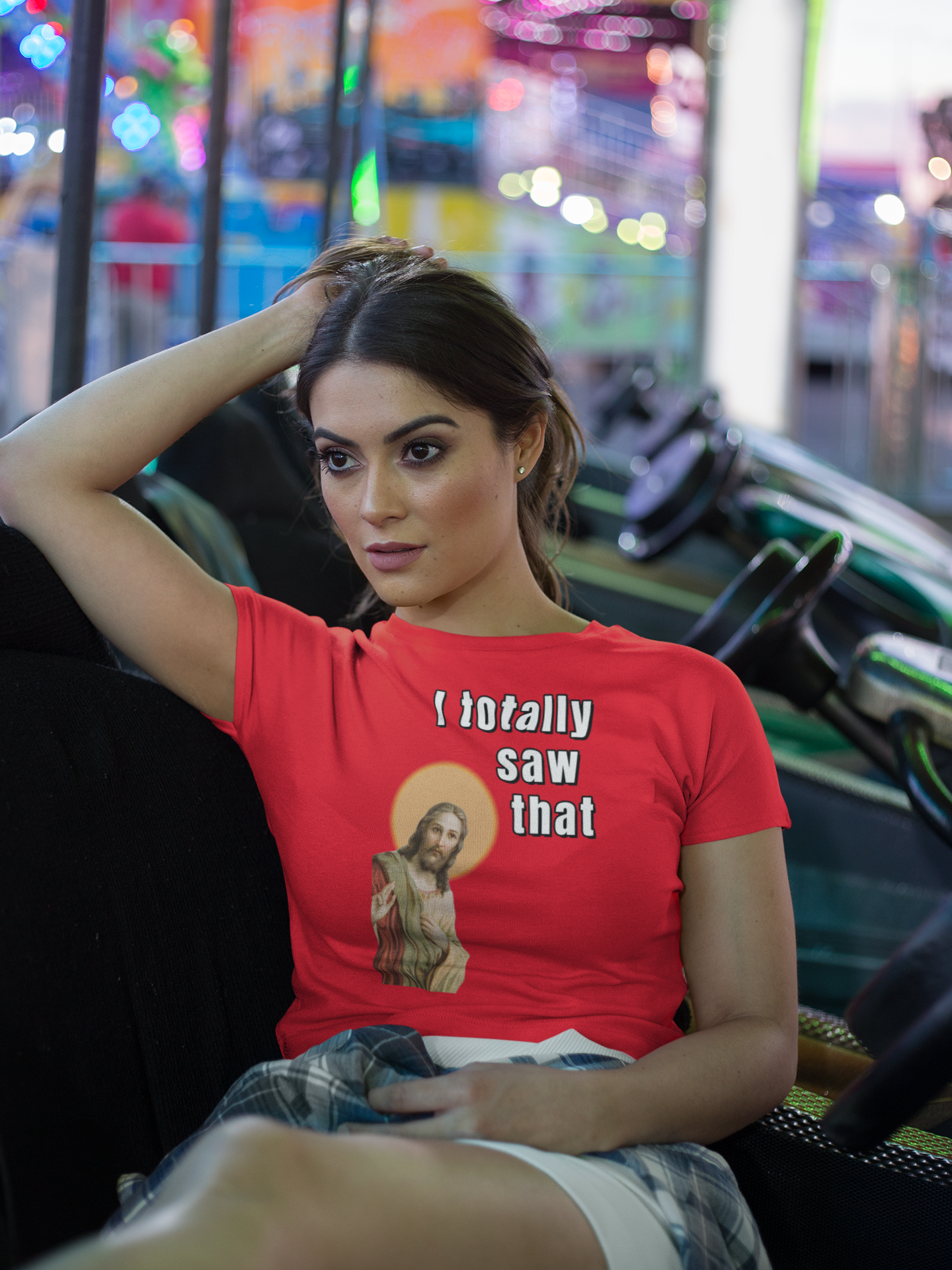 I totally saw that - Jesus unisex T-Shirt All Christmas gift dads day gift FB gift for dad gift for grandpa gift for him i saw that jesus jesus meme moms gift religion religious meme Unique gift