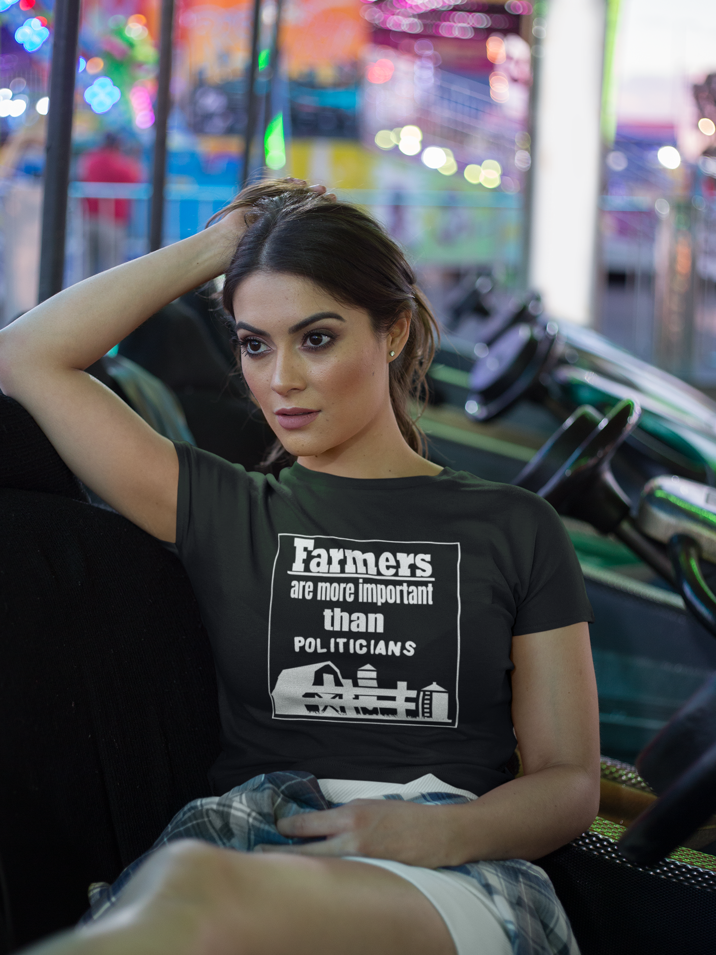 Farmers are more important than politicians unixex tshirt All dads day gift FB gift for boyfriend gift for dad gift for grandpa gift for her gift for him gift for husband gift for mom gift for sister gift for wife gift idea moms gift mothers day gift school gift teacher gift Unique gift