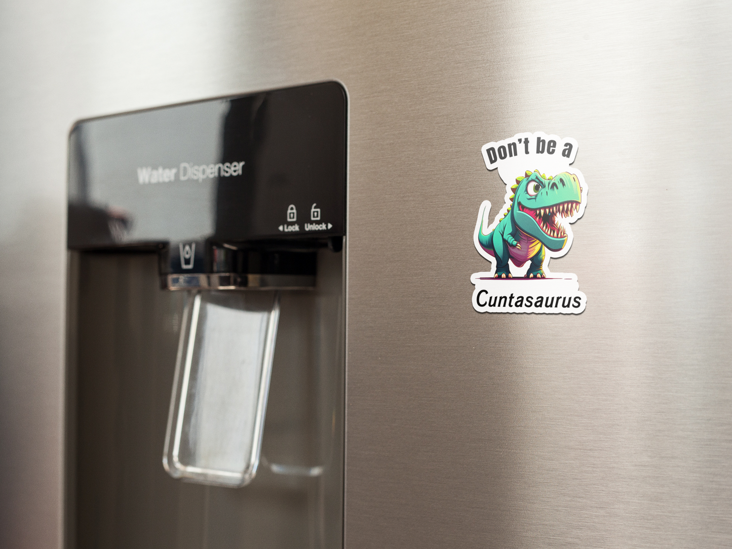 Don't be a cuntasaurus refrigerator magnet All family FB Fridge magnet funny gift for mom gift for wife Handmade Kitchen decor magnet Magnetic clip Magnetic photo holder Modern design Note holder Office accessory Reminder board Shopping list Strong magnet Unique gift