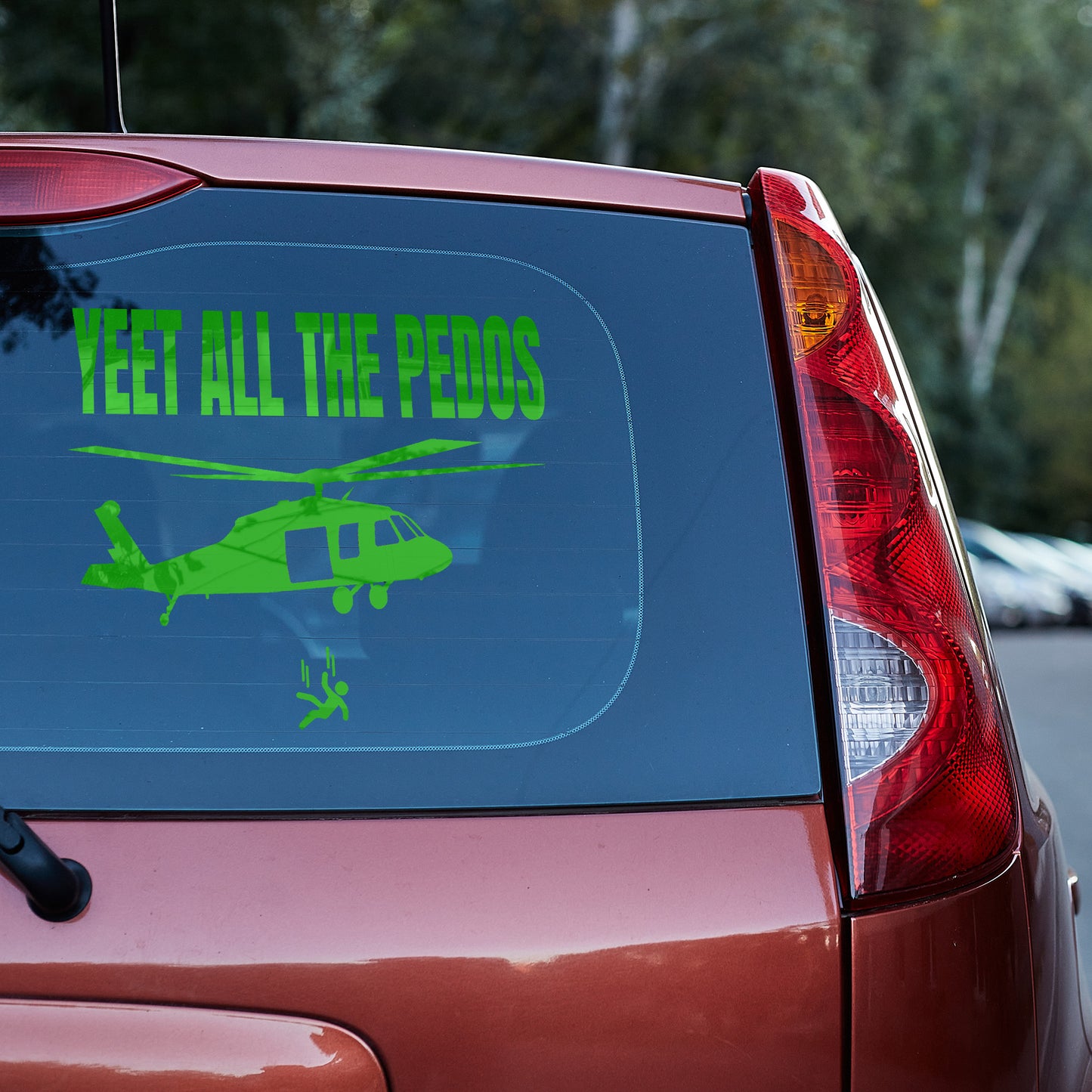 yeet all the Pedos Vinyl Decal Diddy Epstein Epstein Client List p diddy window decal window sticker