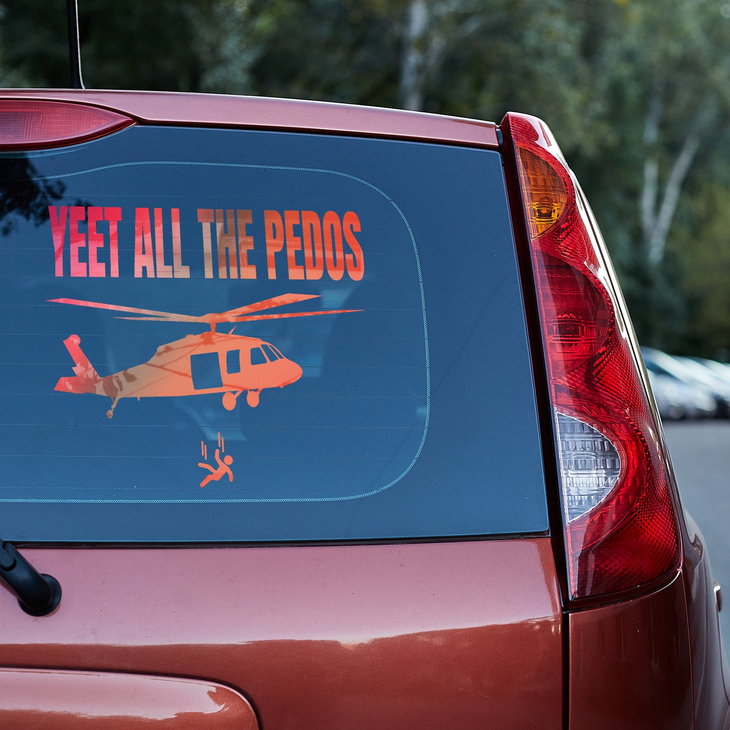 yeet all the Pedos Vinyl Decal Diddy Epstein Epstein Client List p diddy window decal window sticker