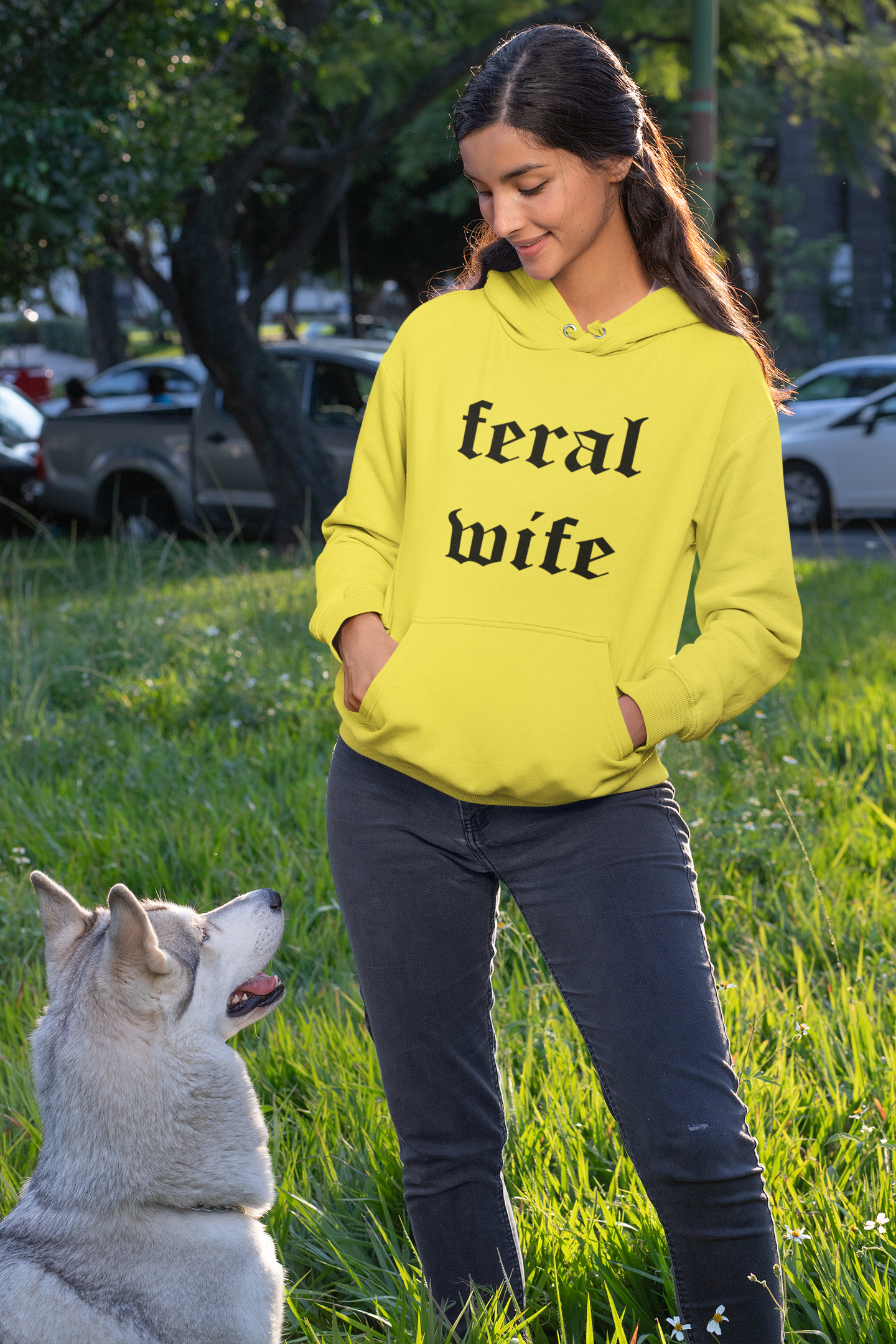 Feral Wife 2 Hoodie - Unisex All FB Feral funny mothers day Funny Quotes gift for mom gift for wife mothers day mothers day gift Mothers Day shirt Rabid Racoon Unique gift