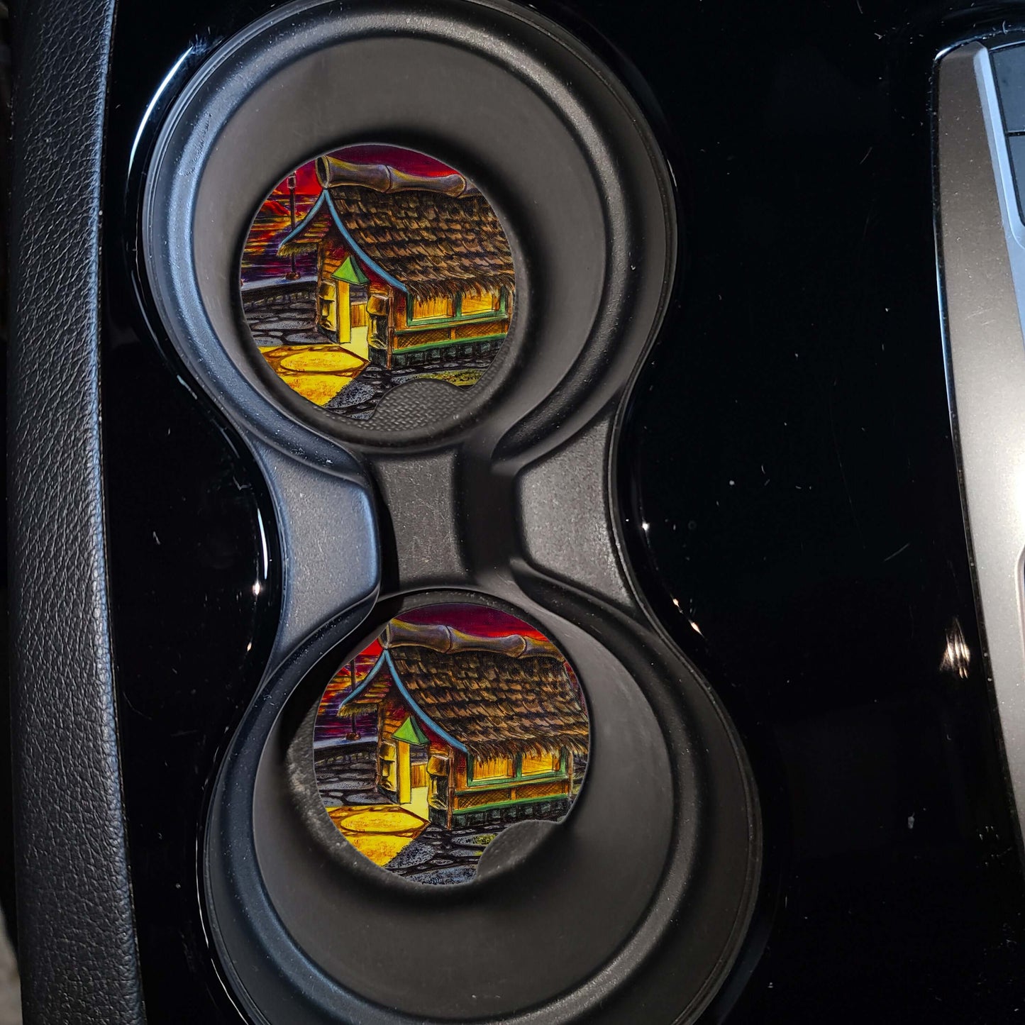 Surf Woody  - MaddK Studio -  car drink coaster