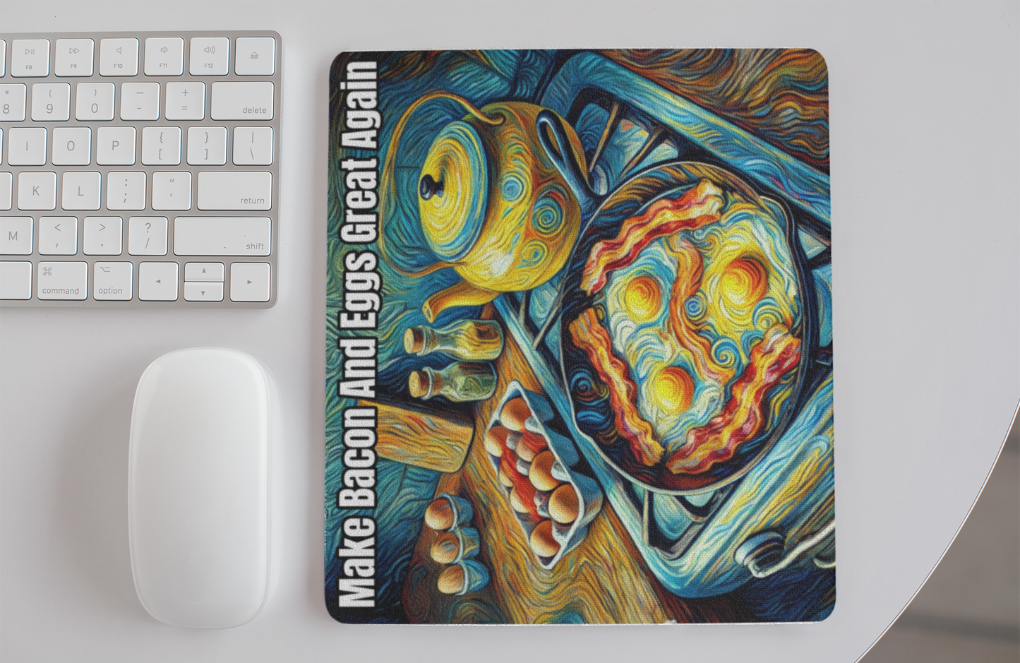 Make bacon and eggs great again Mouse pad All bacon Bacon and Eggs bacon lover carnivore carnivore bacon carnivore diet FB keto keto diet Ketogenic Made in America