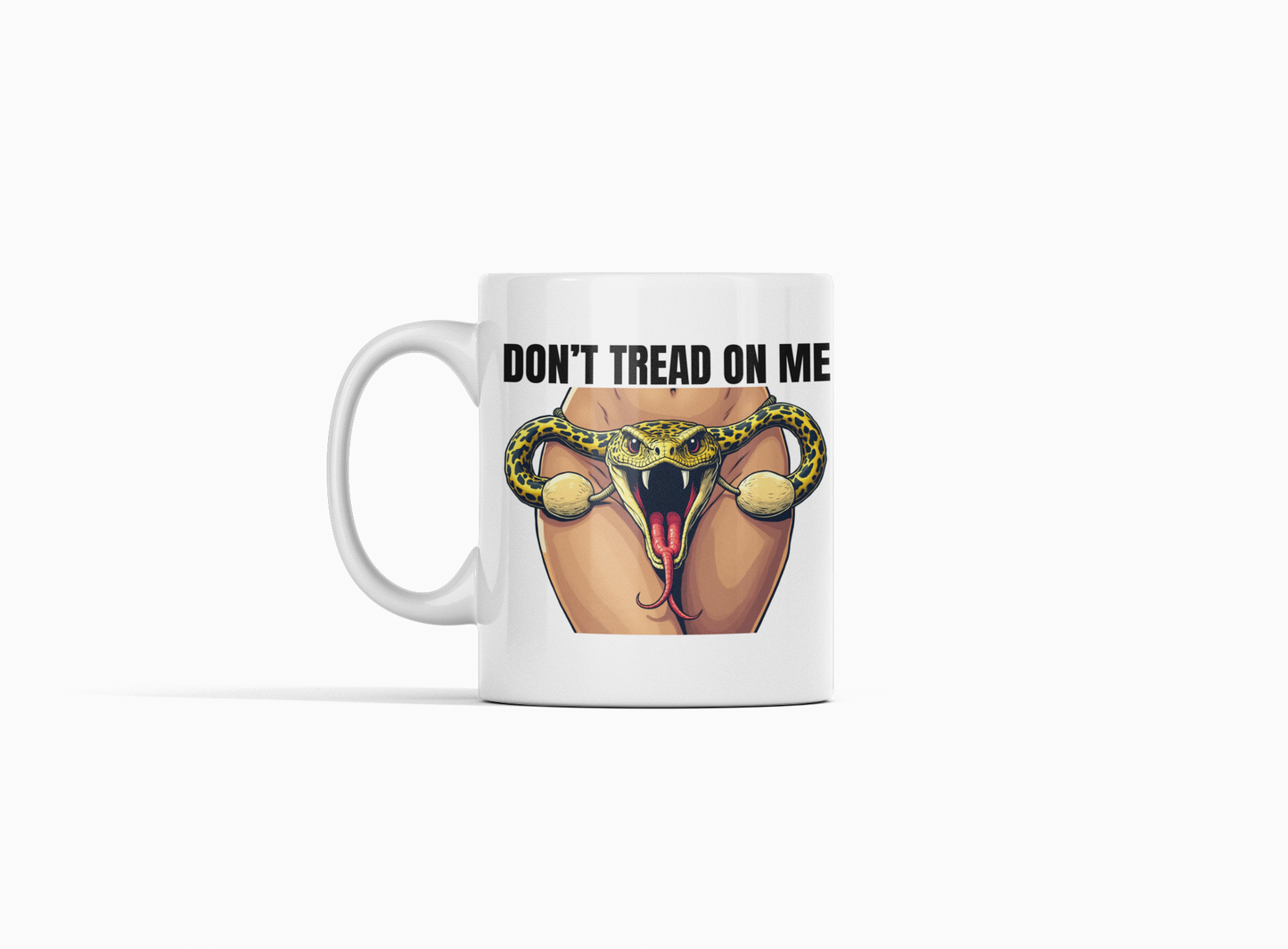Don't tread on me (female) mug Coffee Time gift for dad Mocha My body my choice Roe v wade stocking stuffer Uterus