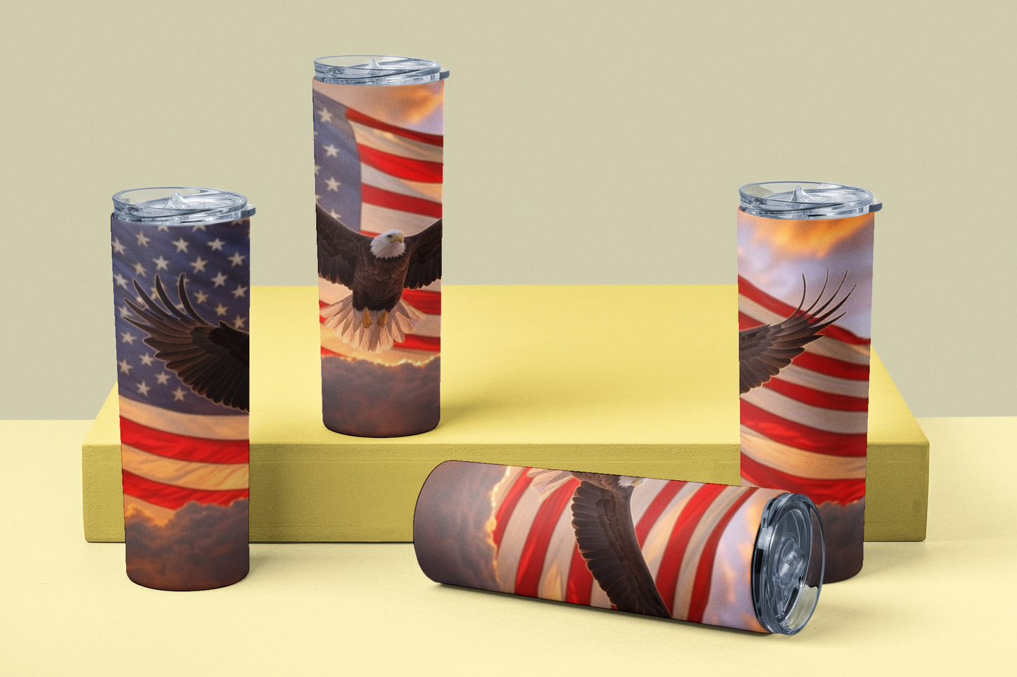 Patriotic American Eagle 20 ounce tumbler 4th of july All America Eagle FB freedom liberty Murica