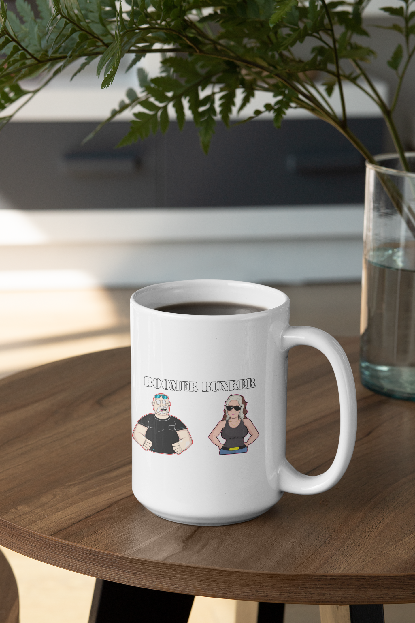 Boomer Bunker Podcast mug All Caffeine Coffee Time FB Funny Sarcastic Mug gift for boyfriend gift for dad gift for him Java libertarian Mocha stocking stuffer