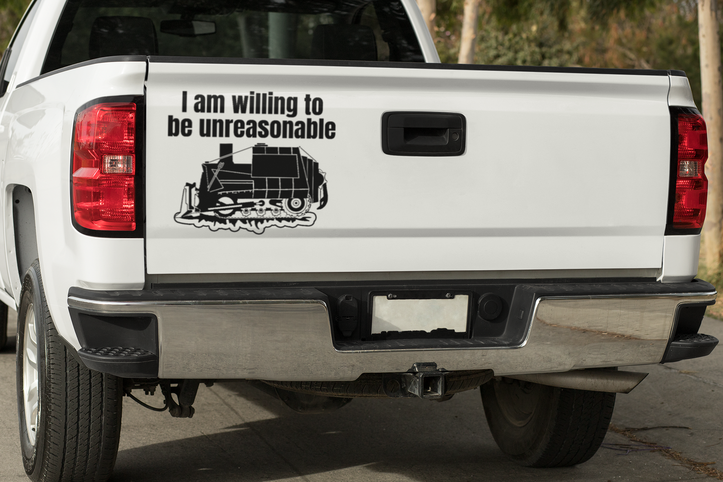 I am willing to be unreasonable Vinyl decal boss gift car decor dads day gift gift for dad gift for grandpa gift for her gift for him gift for husband gift for mom gift for sister gift for wife moms gift Unique gift Vinyl Vinyl decals vinyl sticker Vinyl stickers window decal window sticker