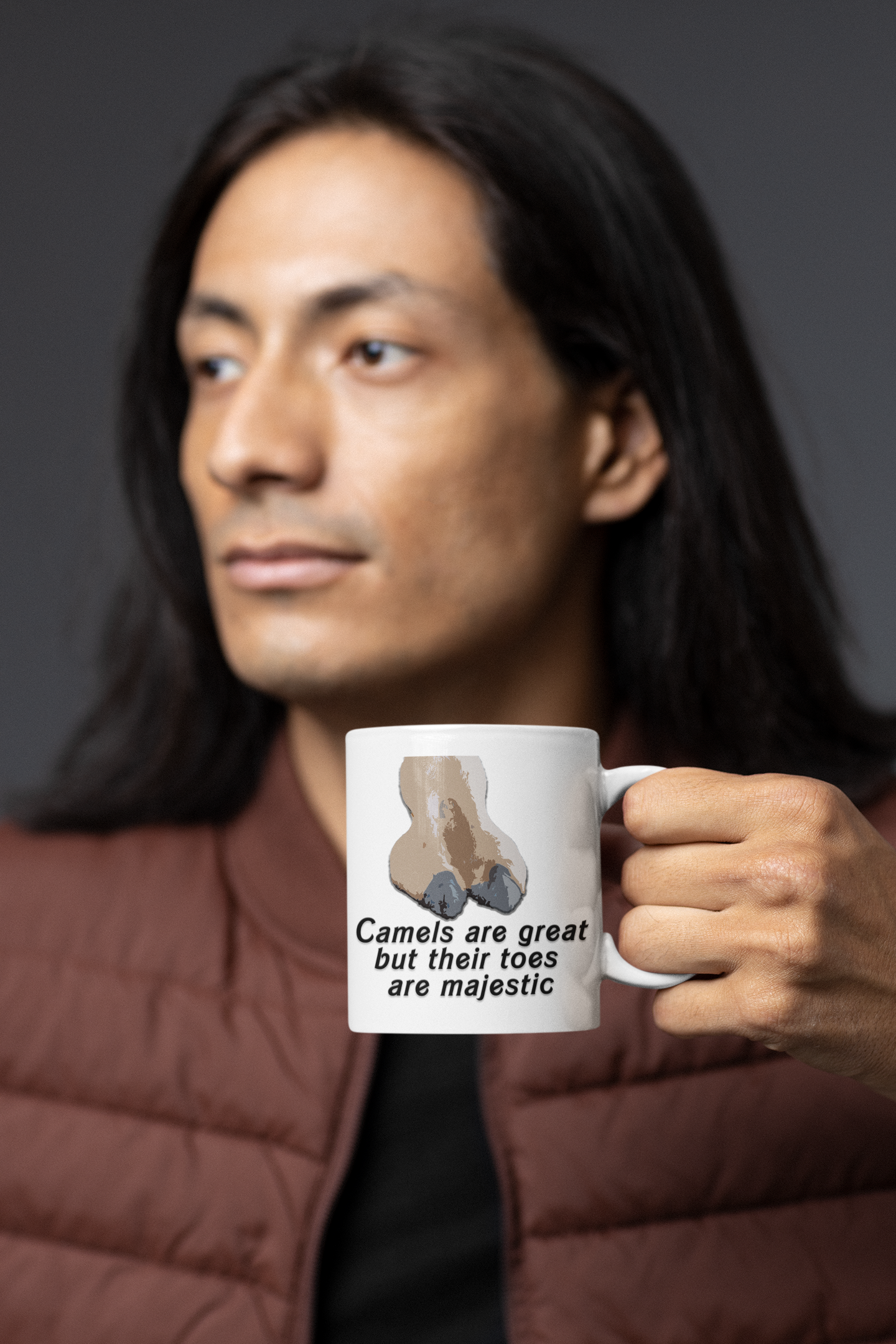 Camels are great but their toes are majestic - White glossy mug All FB