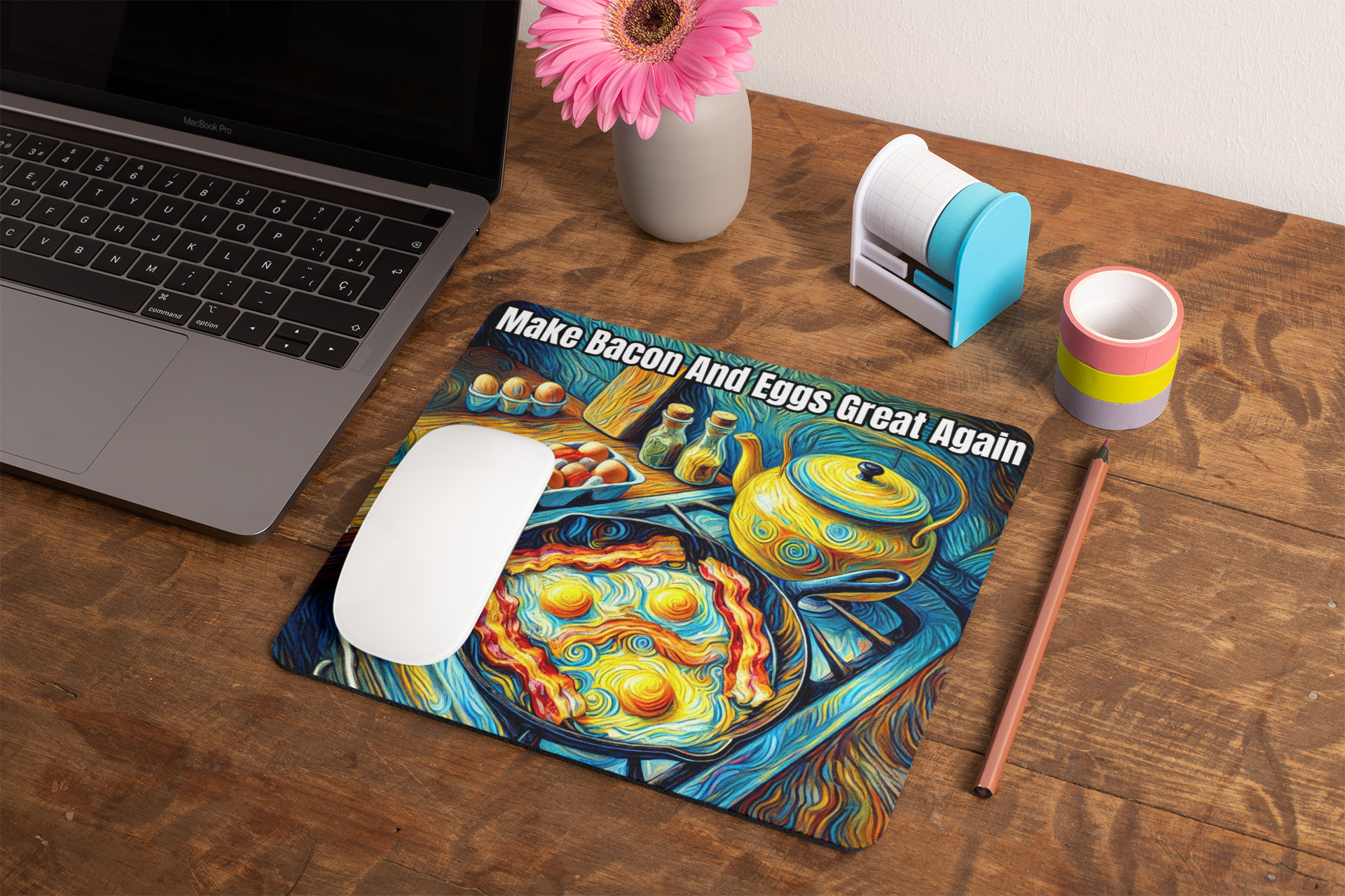 Make bacon and eggs great again Mouse pad All bacon Bacon and Eggs bacon lover carnivore carnivore bacon carnivore diet FB keto keto diet Ketogenic Made in America