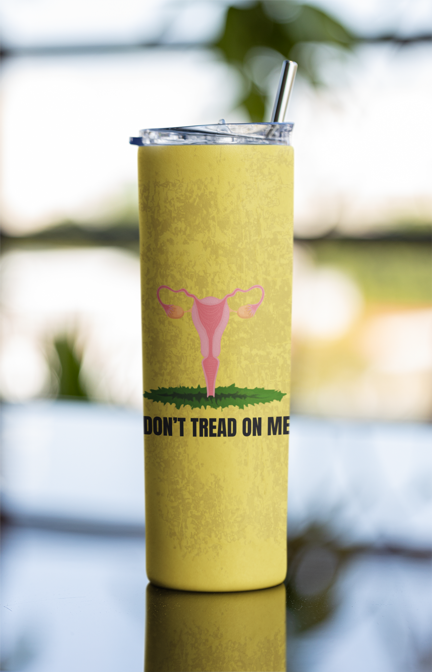 Don't tread on me skinny 20 ounce tumbler Abortion rights Gadsden flag liberty mothers day gift RGB Ruth Bader Ginsberg stocking stuffer woman Woman's body