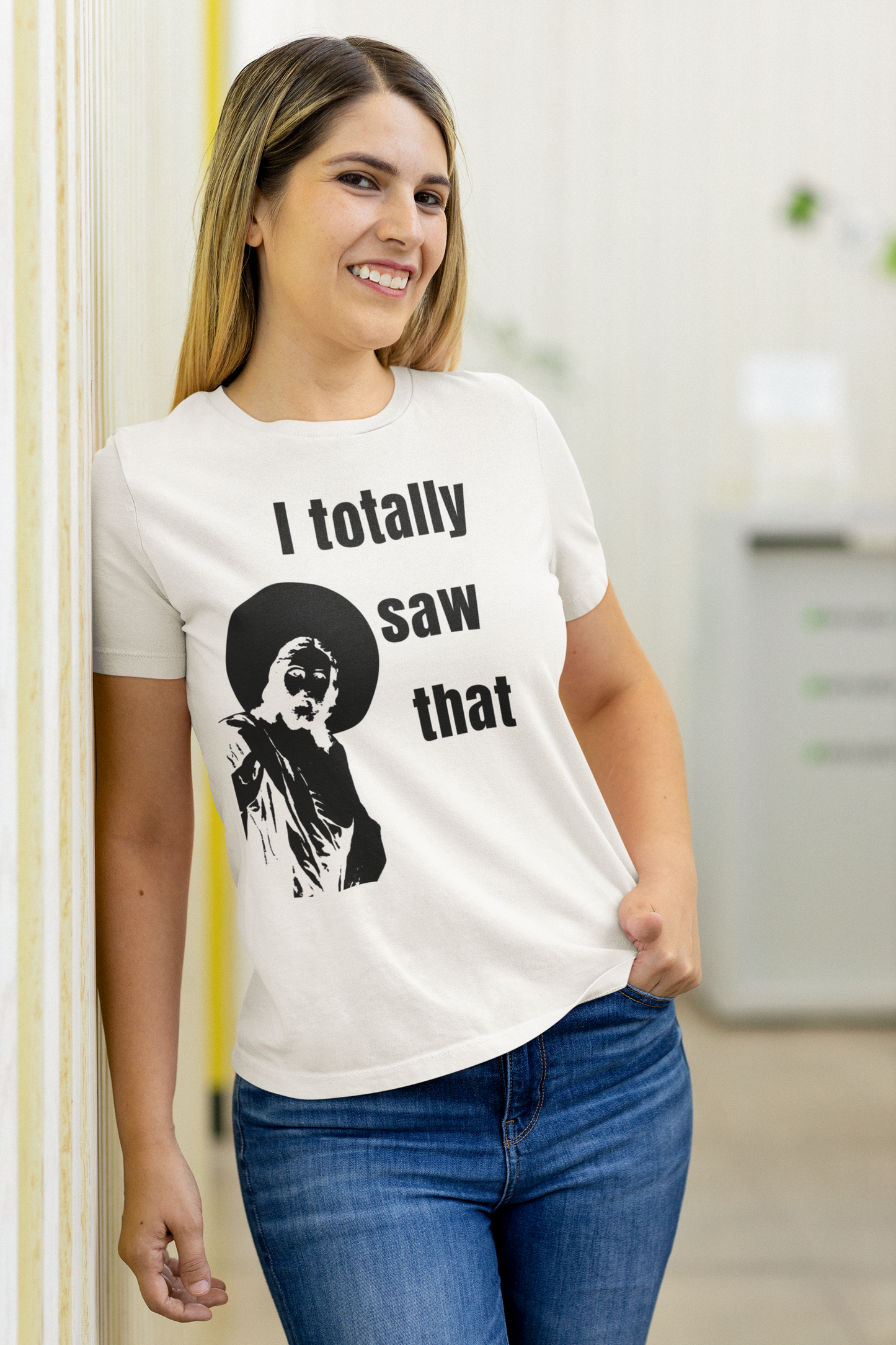 I totally saw that - Unisex T-Shirt All Christian christmas Christmas gift dads day gift FB gift for dad gift for grandpa gift for her gift for him gift for mom gift for sister gift for wife god i saw that i totally saw that jesus jesus meme moms gift smoking Unique gift