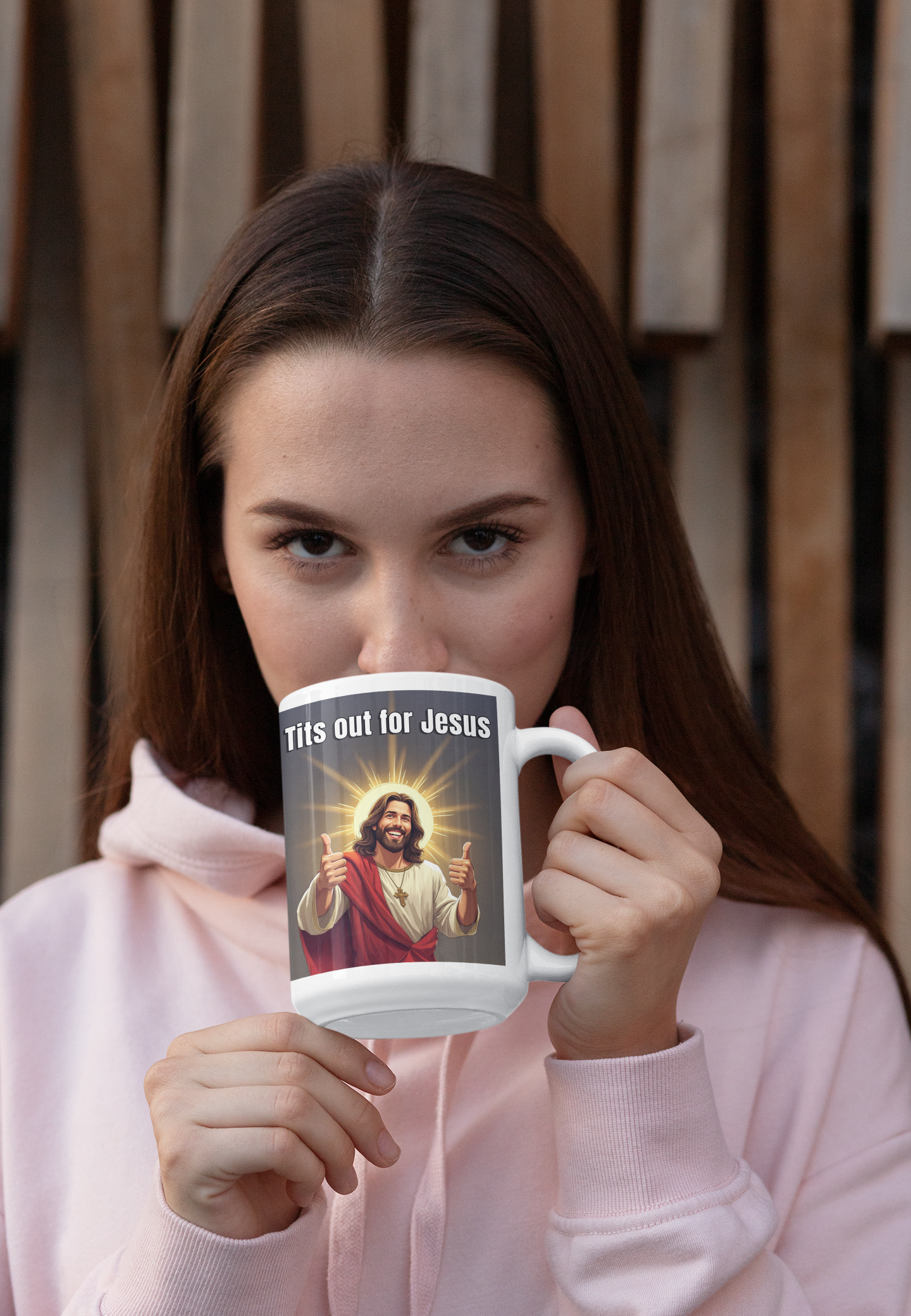 Tits out for Jesus mug 2 All Caffeine catholic Christian gift Christmas gift Coffee Time FB gift for mom gift for wife Java jesus jesus meme Mocha religion religious gift stocking stuffer