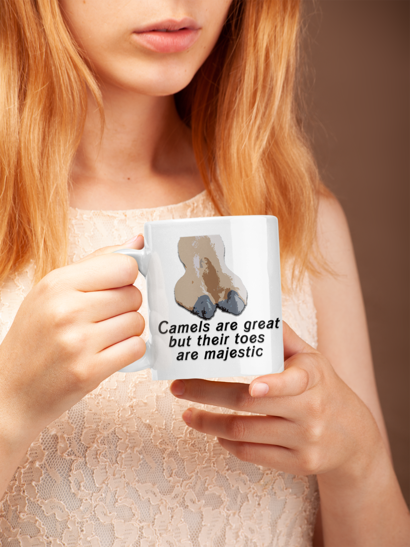 Camels are great but their toes are majestic - White glossy mug All FB