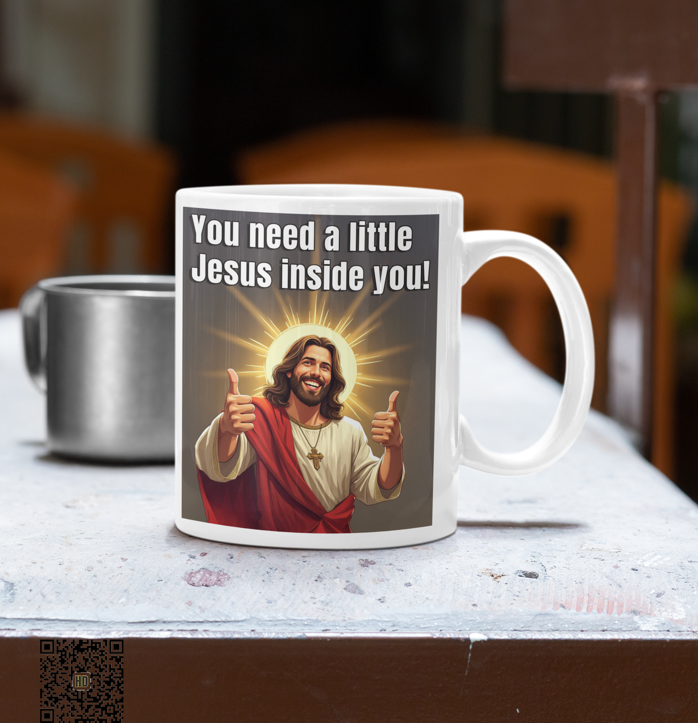 You need a little Jesus inside you white glossy mug All Caffeine Coffee Time FB gift for mom gift for wife Java jesus jesus meme Mocha religion stocking stuffer