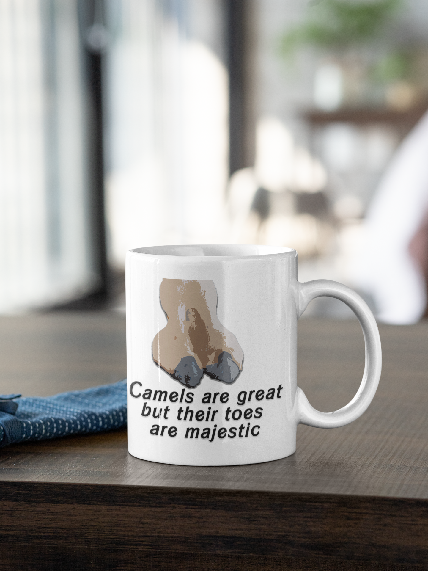 Camels are great but their toes are majestic - White glossy mug All FB