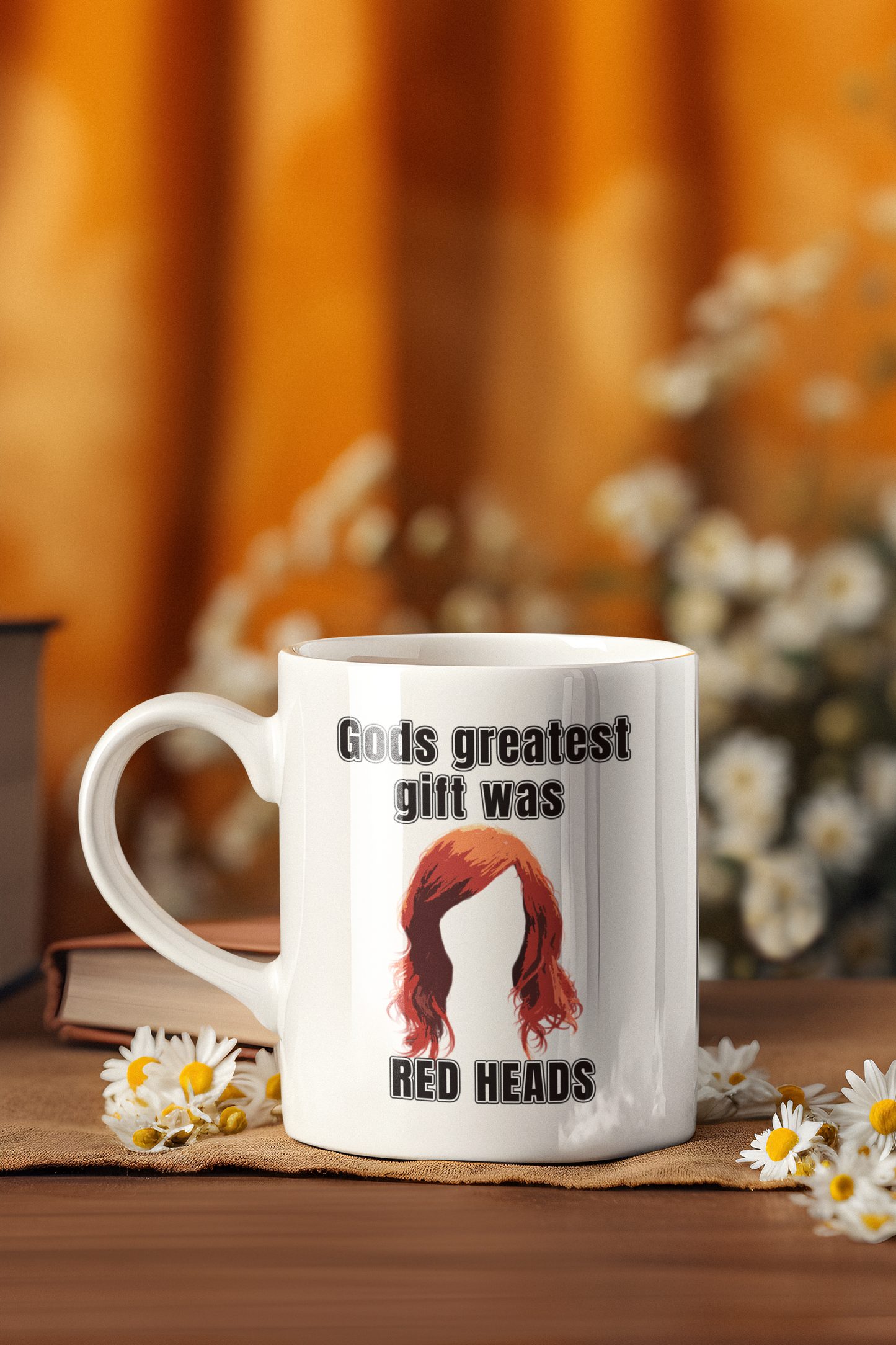 Gods greatest gift was RED HEADS - White glossy mug All FB ginger god mothers day red hair red head
