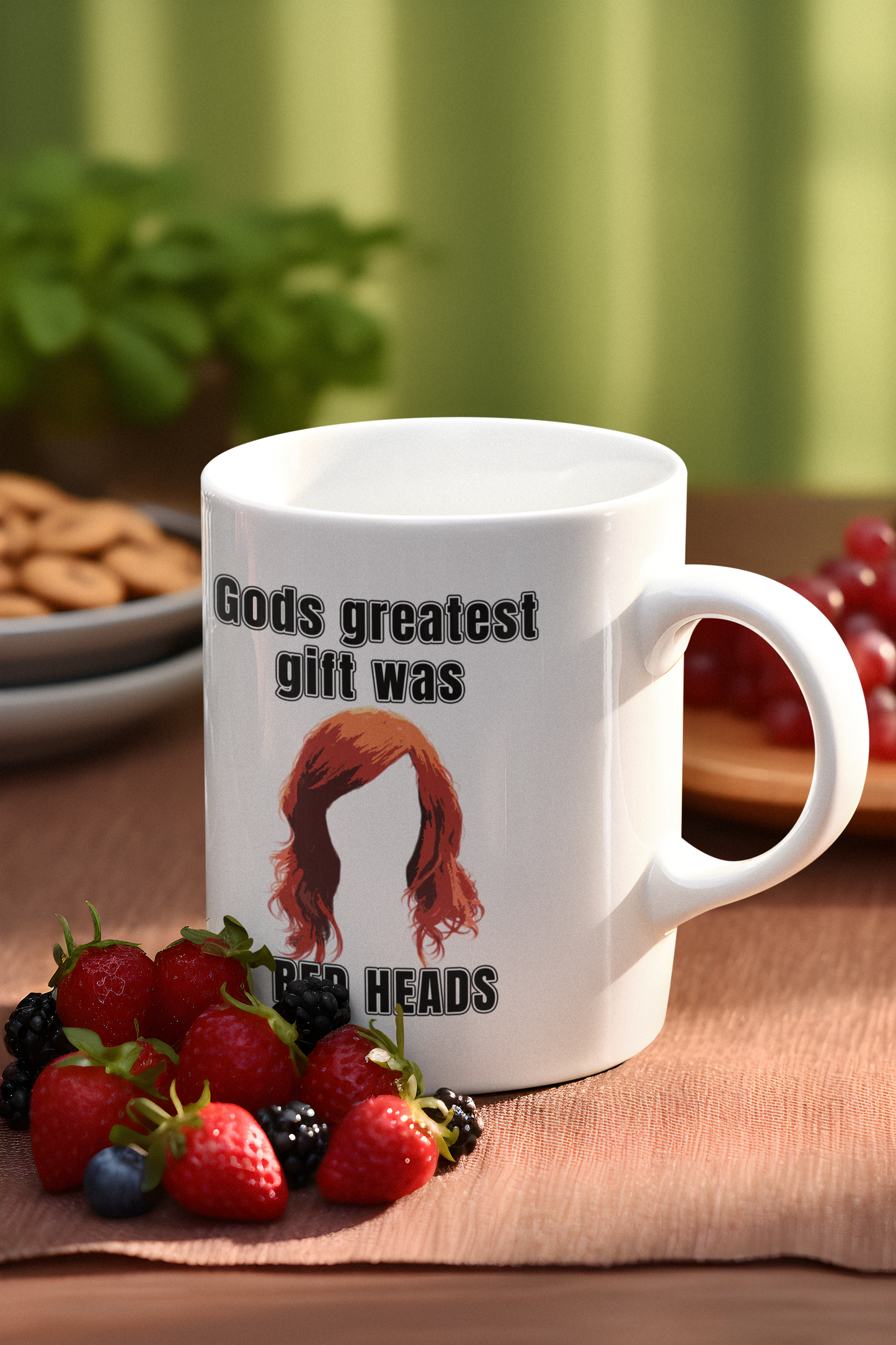 Gods greatest gift was RED HEADS - White glossy mug All FB ginger god mothers day red hair red head