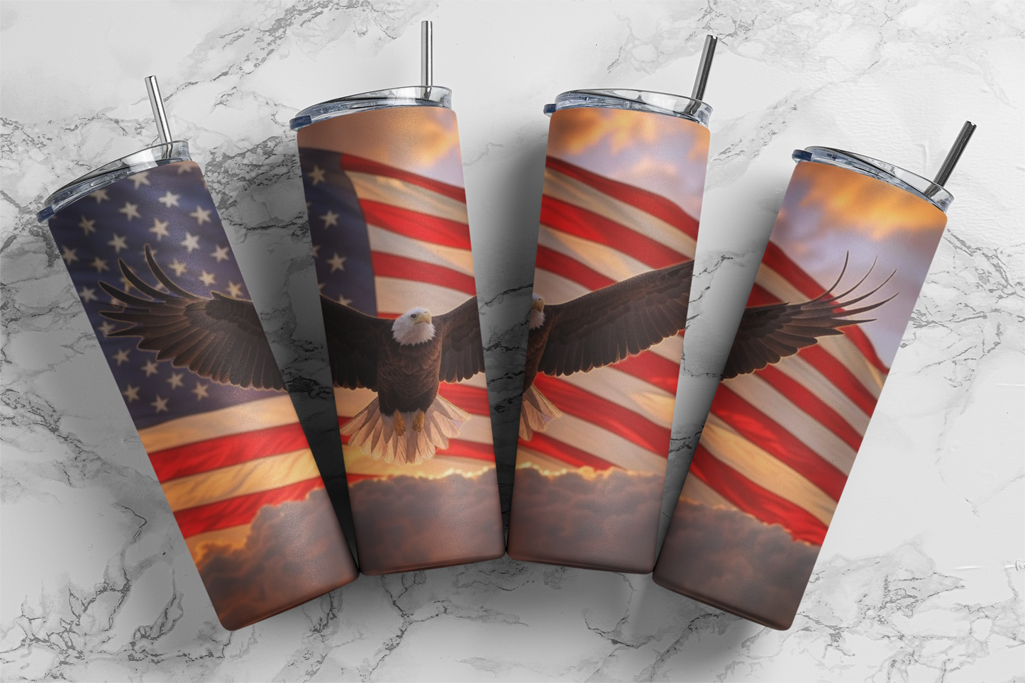 Patriotic American Eagle 20 ounce tumbler 4th of july All America Eagle FB freedom liberty Murica