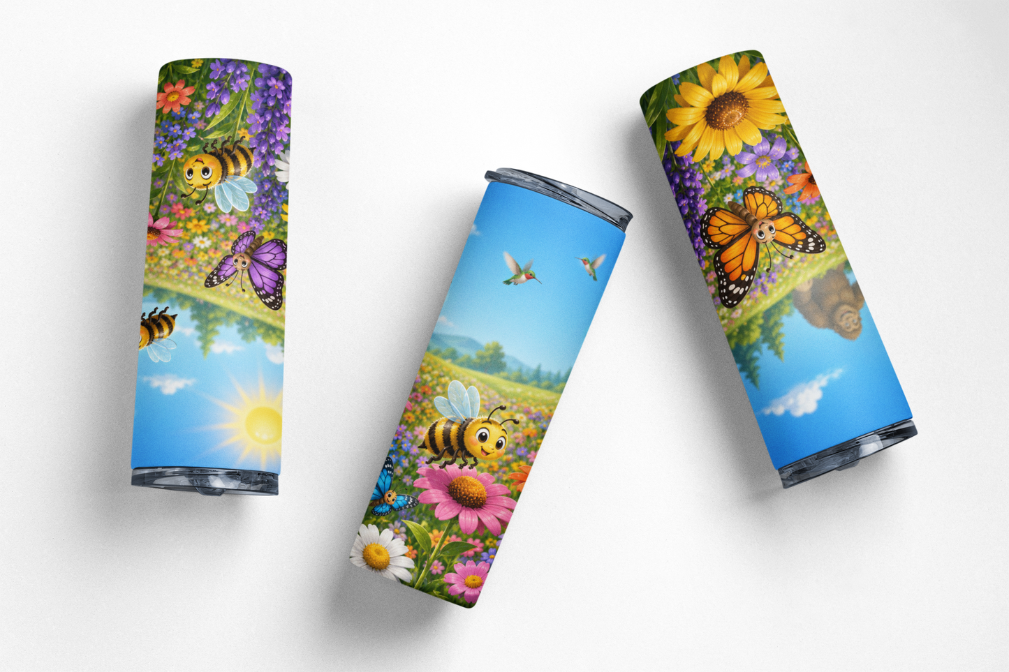 Blissfully happy- 20 ounce stainless steel tumbler