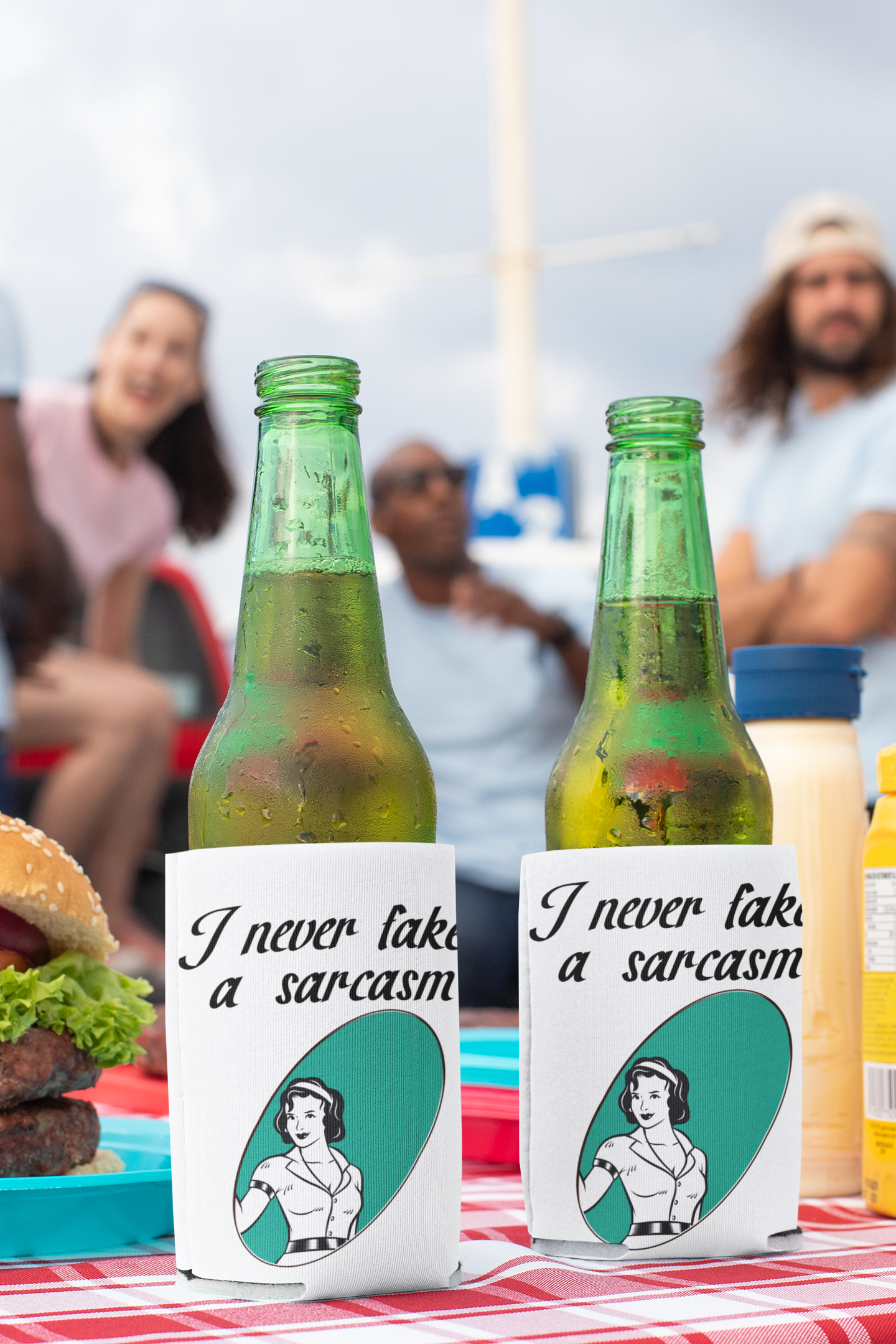 I NEVER fake a sarcasm Can / bottle Coozie All bottle cooler can cooler Christmas gift dads day gift FB gift for dad gift for grandpa gift for her gift for him gift for mom gift for sister gift for wife Koozie moms gift Unique gift