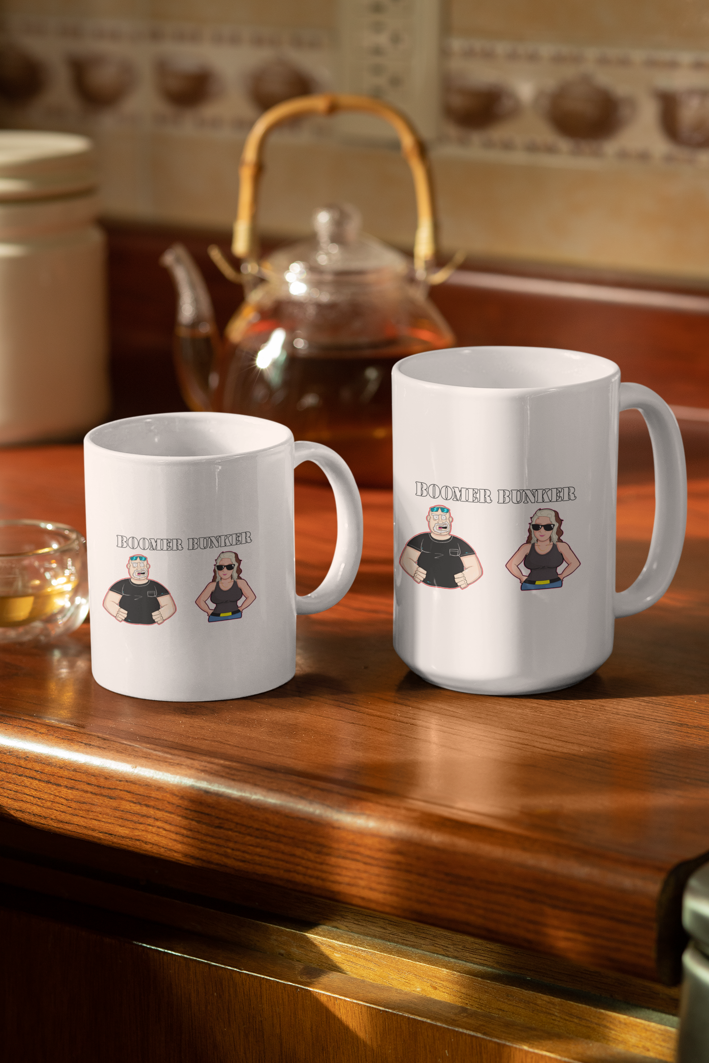 Boomer Bunker Podcast mug All Caffeine Coffee Time FB Funny Sarcastic Mug gift for boyfriend gift for dad gift for him Java libertarian Mocha stocking stuffer