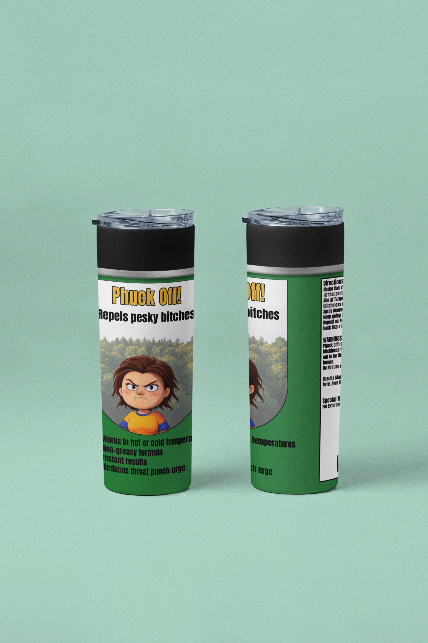 Phuck Off 20 ounce stainless steel double-wall vacuum insulation tumbler repels pesky bitches All bug spray coworker gift FB fuck off funny Funny Gifts funny mothers day gift for her Gift For Her Him mothers day gift Off spray stocking stuffer