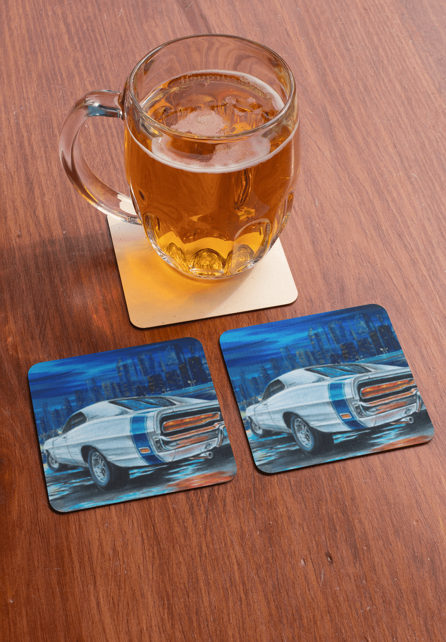 The King of Muscle Cars - MaddK Studio - Drink coaster