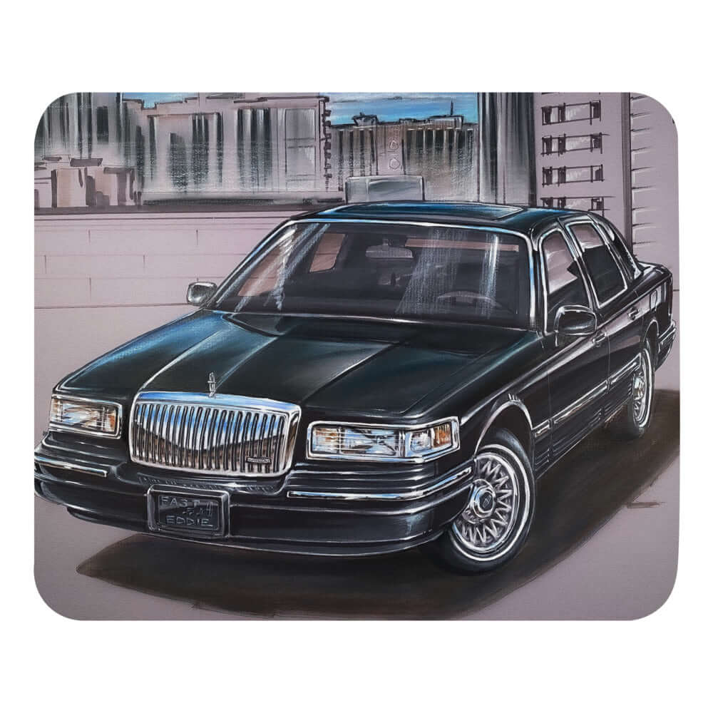 MSP Town Car- MaddK Studio - Mouse pad All American Made american muscle Big Body classic american car crown vic crown victoria FB ford panther grand marquis LImo Life Lincoln Car Lincoln TOwn Car luxury cruiser MaddK made in USA Panther Panther Mafia Panther Mobile panther platform ride like royalty town car V 8 Power V8 Vintage Car