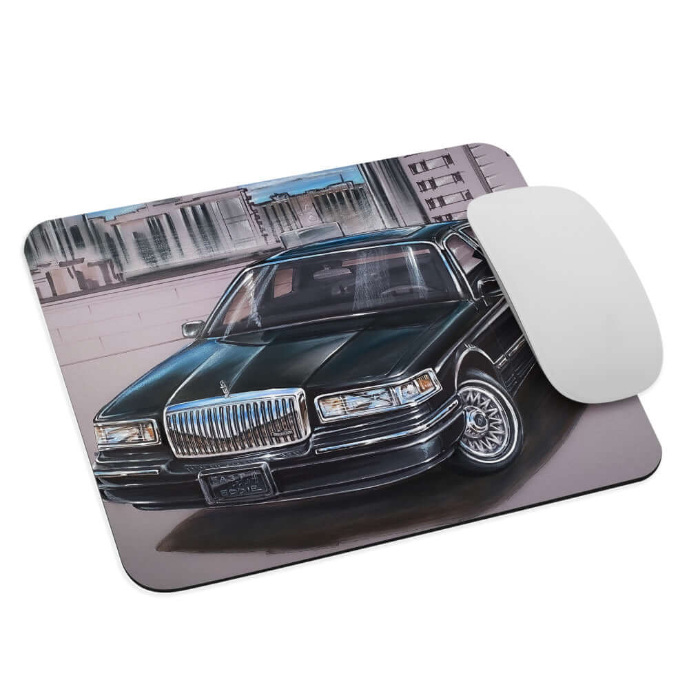 MSP Town Car- MaddK Studio - Mouse pad All American Made american muscle Big Body classic american car crown vic crown victoria FB ford panther grand marquis LImo Life Lincoln Car Lincoln TOwn Car luxury cruiser MaddK made in USA Panther Panther Mafia Panther Mobile panther platform ride like royalty town car V 8 Power V8 Vintage Car