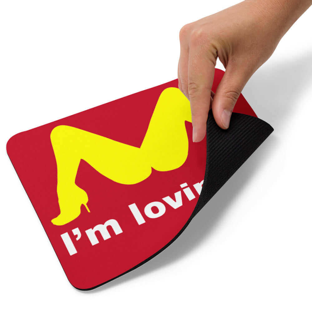 I'm Loving It - Mouse pad American Made dad dads day dads day gift Eat Pussy gift for dad Made In America oral sex SNatch super dad vagina