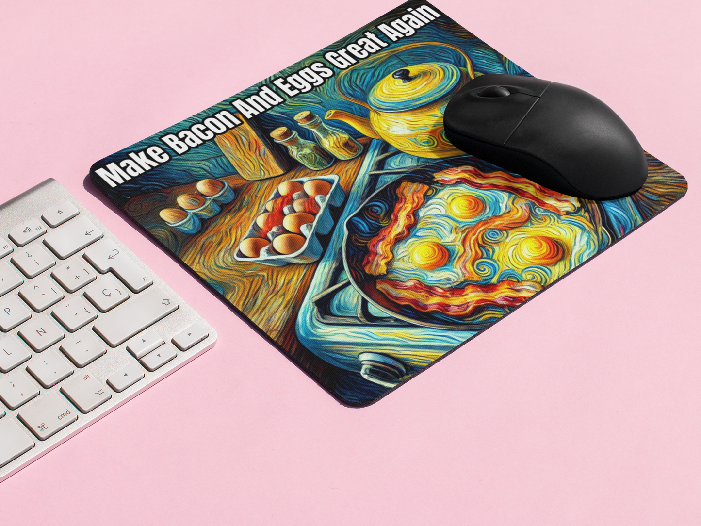 Make bacon and eggs great again Mouse pad All bacon Bacon and Eggs bacon lover carnivore carnivore bacon carnivore diet FB keto keto diet Ketogenic Made in America