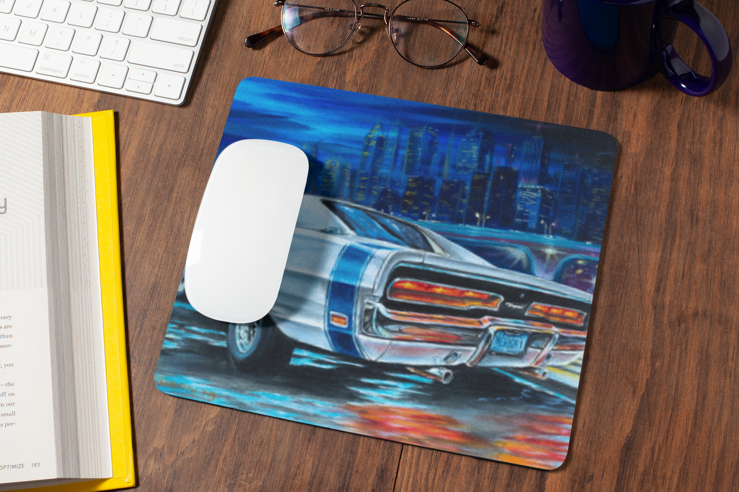 The king of muscle cars - MaddK Studio - Mouse pad All American Made american muscle car classic car FB gas car gasoline car Kenosha CAR Lincoln Car MaddK made in USA Mucle Car Muscle Car Sports car Street Car V 8 Power V8 Vintage Car