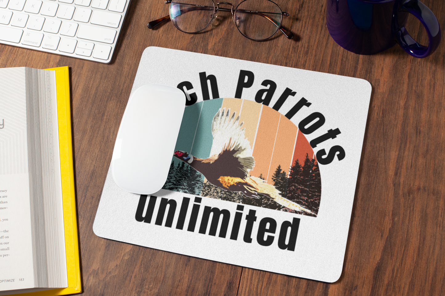 Ditch Parrots Unlimited - Mouse pad All bird dog bird hunting ditch chicken ditch parrot FB hunting parrot pheasant