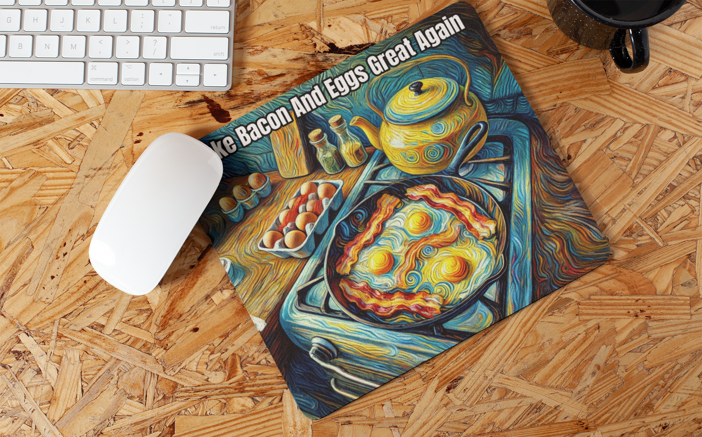 Make bacon and eggs great again Mouse pad All bacon Bacon and Eggs bacon lover carnivore carnivore bacon carnivore diet FB keto keto diet Ketogenic Made in America