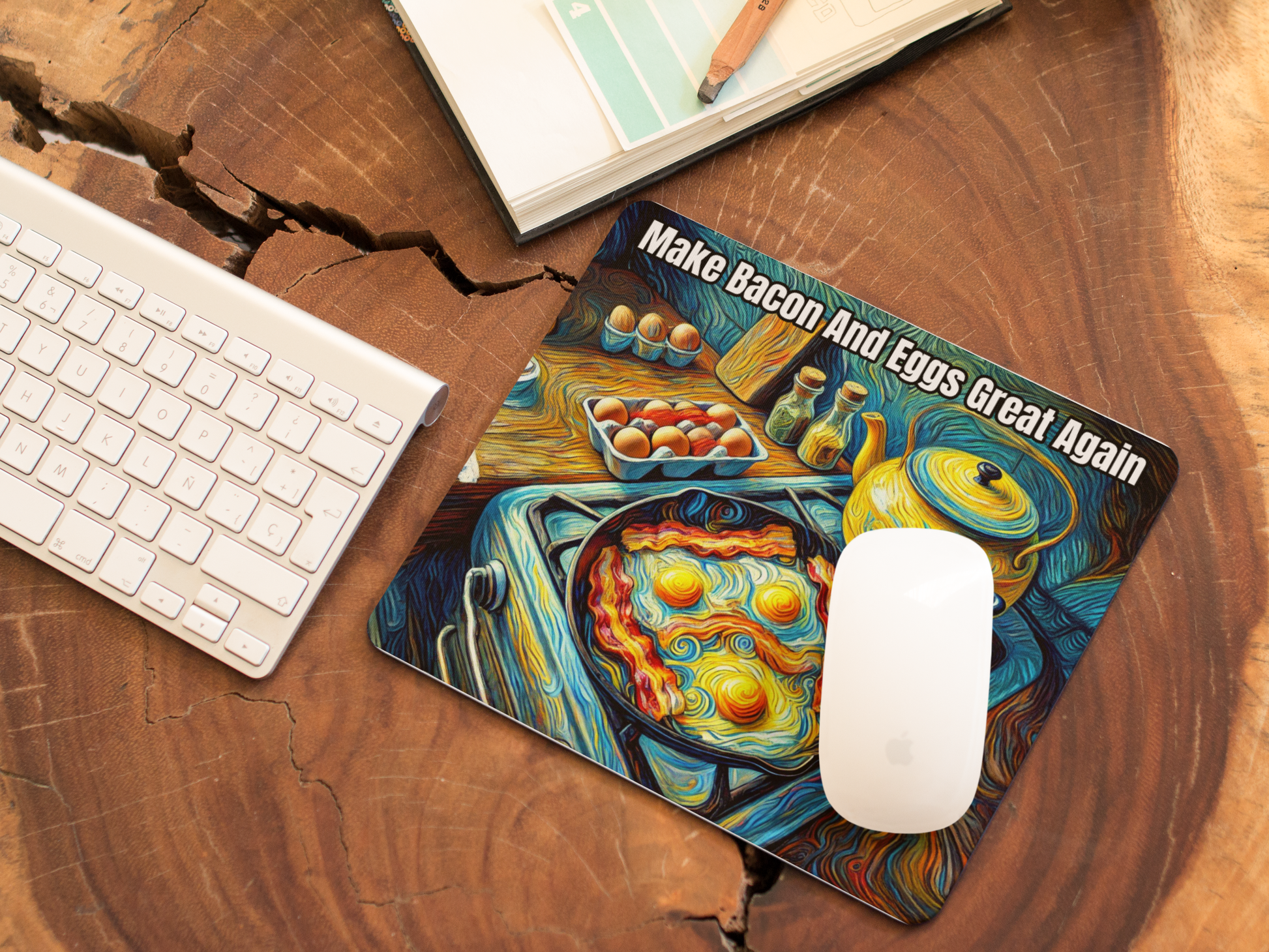 Make bacon and eggs great again Mouse pad All bacon Bacon and Eggs bacon lover carnivore carnivore bacon carnivore diet FB keto keto diet Ketogenic Made in America