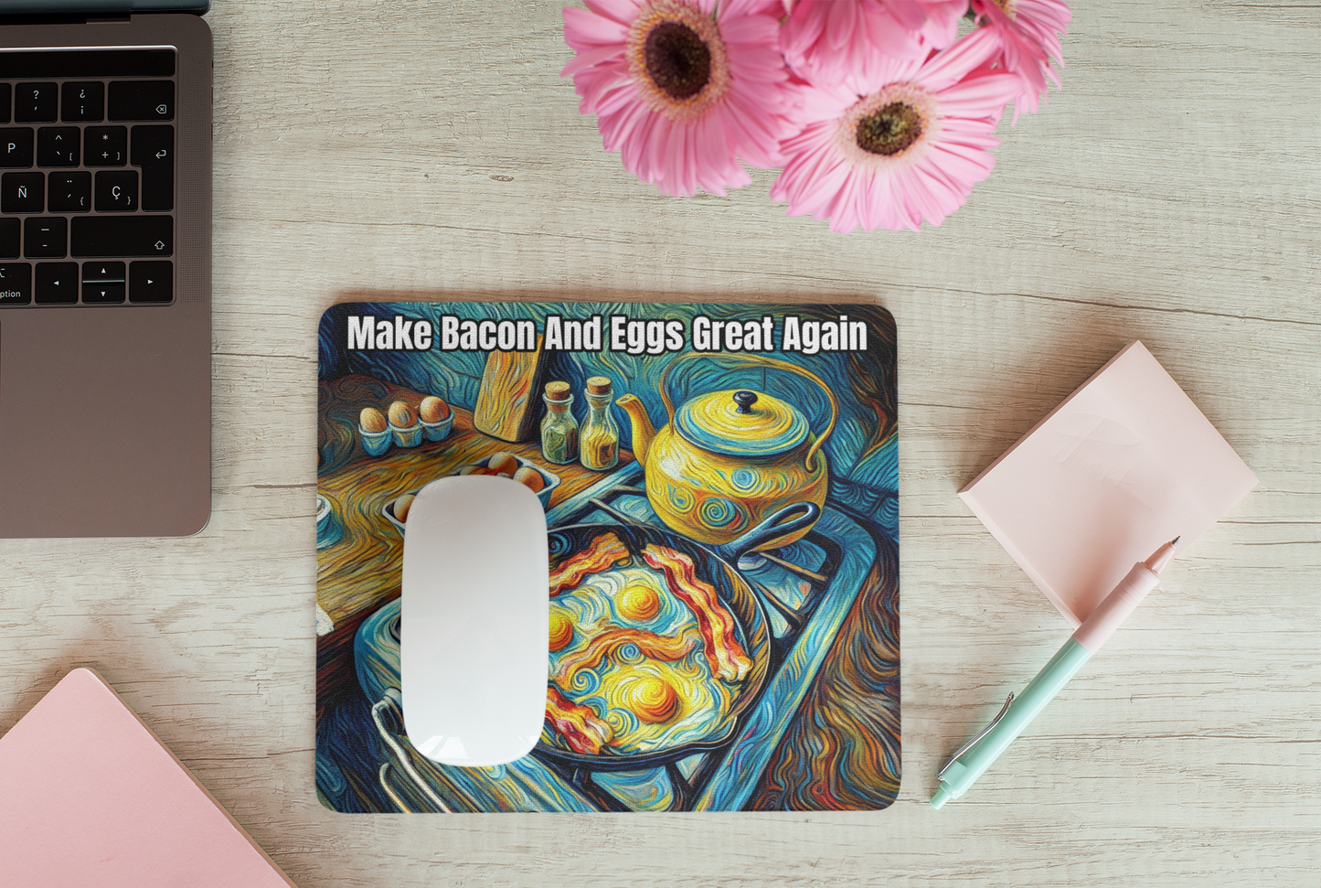 Make bacon and eggs great again Mouse pad All bacon Bacon and Eggs bacon lover carnivore carnivore bacon carnivore diet FB keto keto diet Ketogenic Made in America
