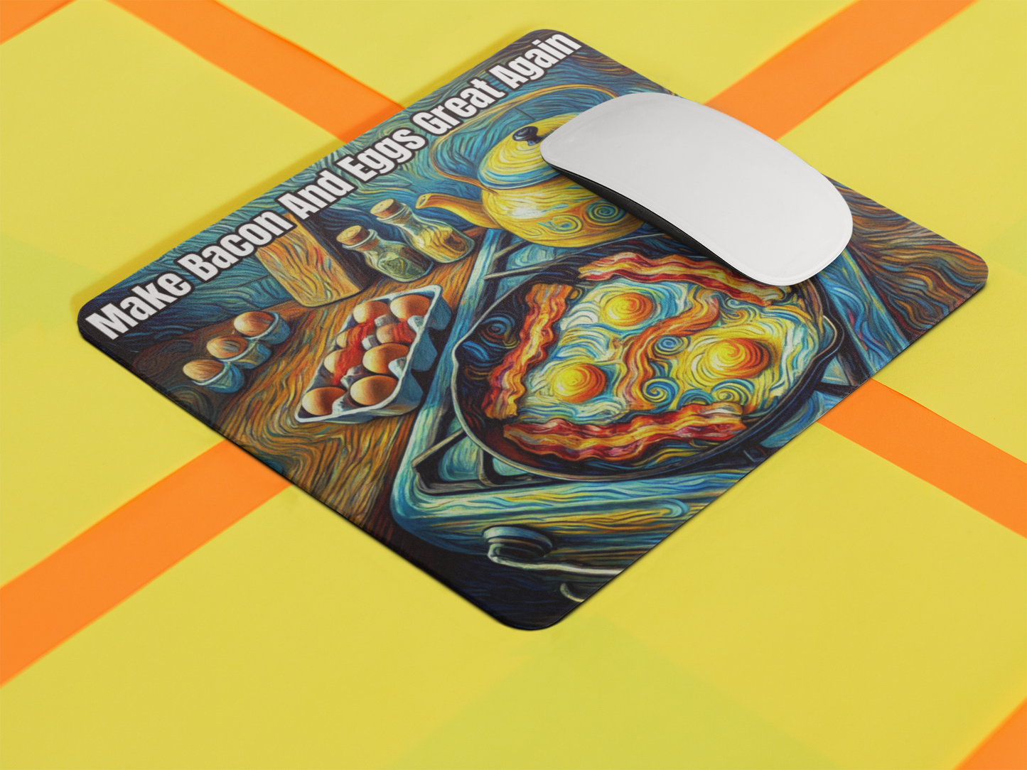 Make bacon and eggs great again Mouse pad All bacon Bacon and Eggs bacon lover carnivore carnivore bacon carnivore diet FB keto keto diet Ketogenic Made in America