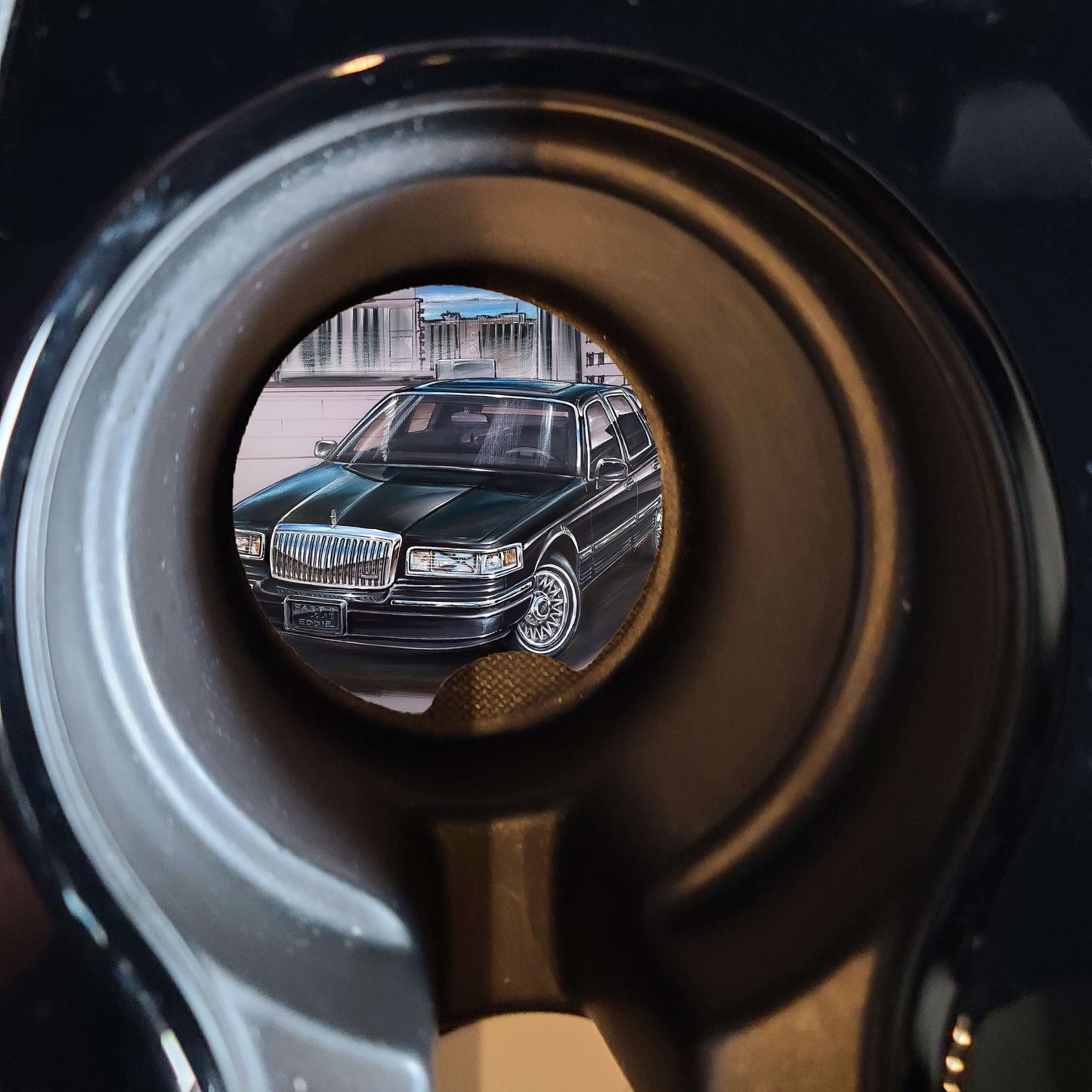 MSP Town Car - MaddK Studio - car drink coaster